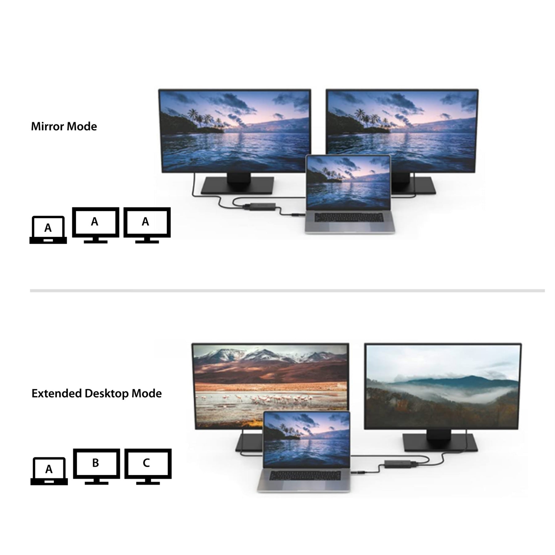 feintech-cx200-usb-auf-hdmi-adapter-2-monitore-4k image 2