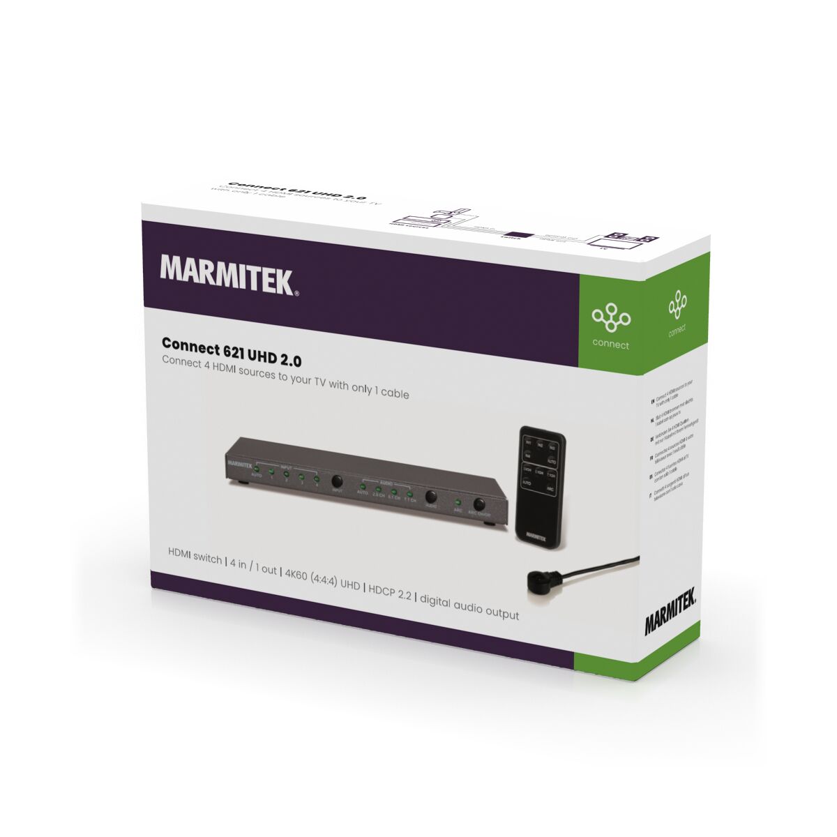 marmitek-connect-621-uhd-hdmi-switch-4x1-4k60-hdr image 8