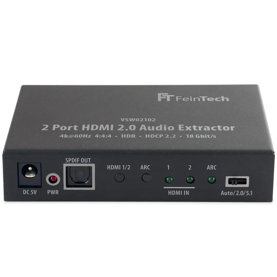 feintech-vsw02102-hdmi-switch-2x1-audio-extractor-4k image 1