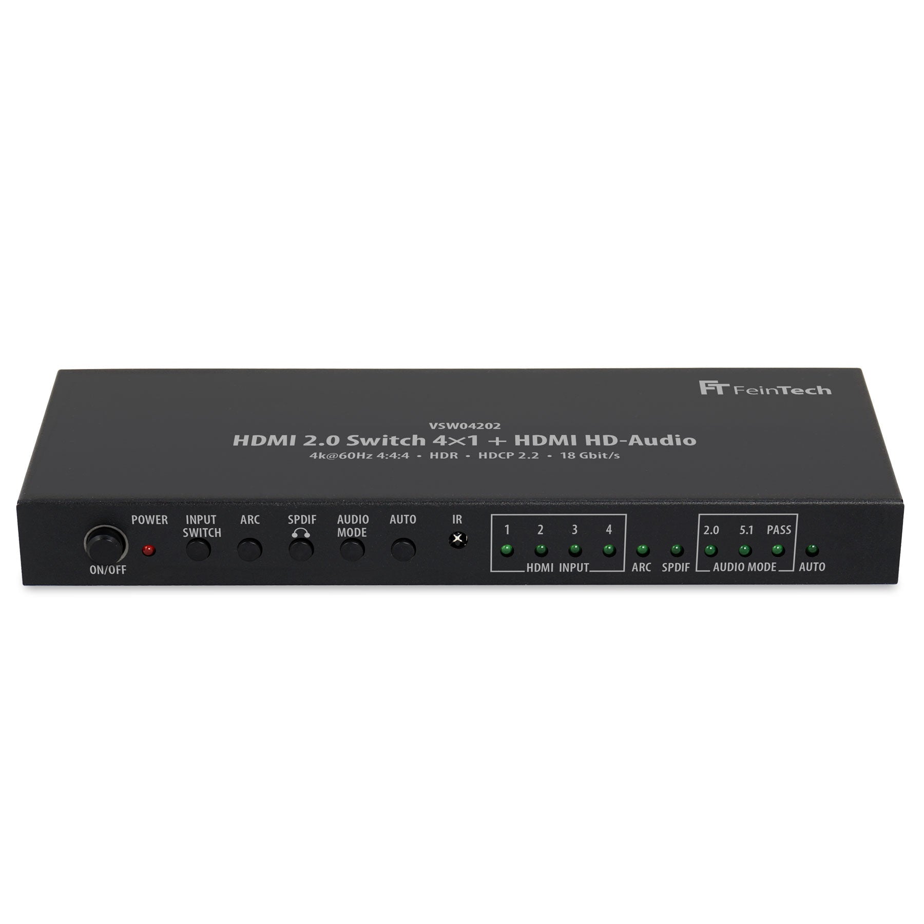 feintech-vsw04202-hdmi-switch-4x2-4k-audio-extractor-arc image 1