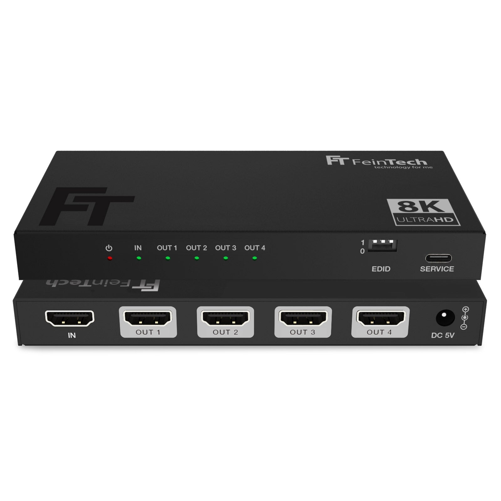 feintech-sp410-hdmi-splitter-4k-120hz-1x4-mit-downscaler image 1