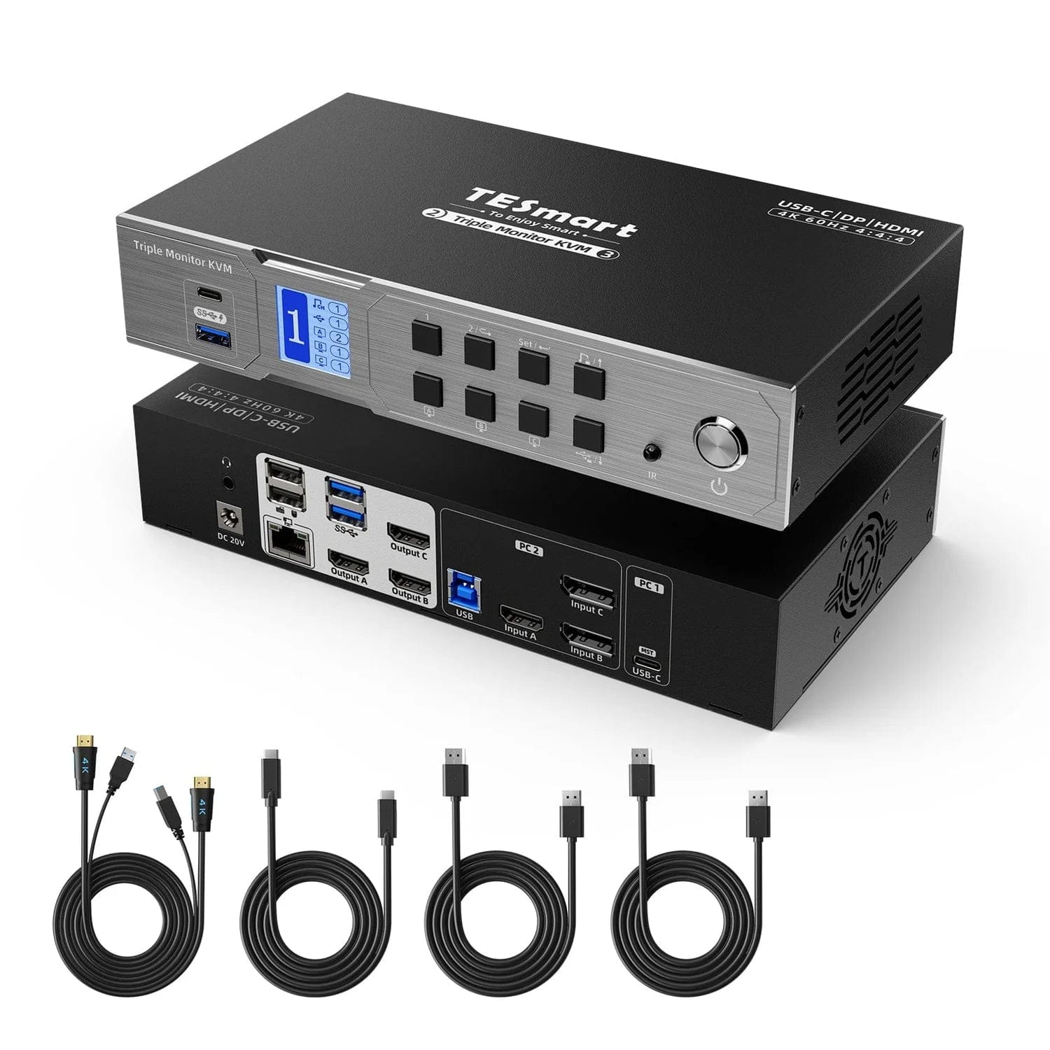 tesmart-xtreme-hdc203-pm24-kvm-switch-triple-4k60hz-displaylink image 7