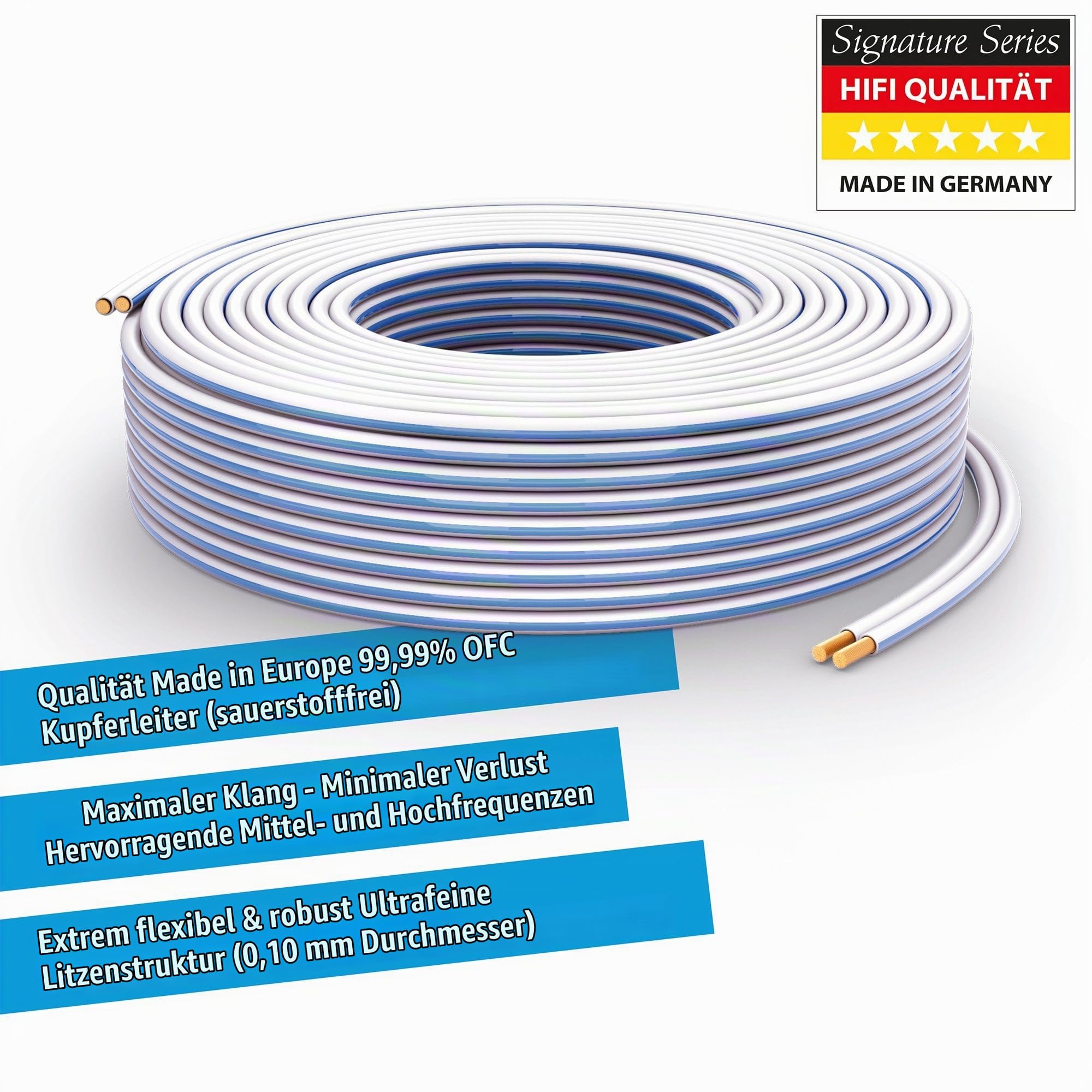 purelink-pureinstall-lautsprecherkabel-2x1-5mm-100m-wei-ofc image 2