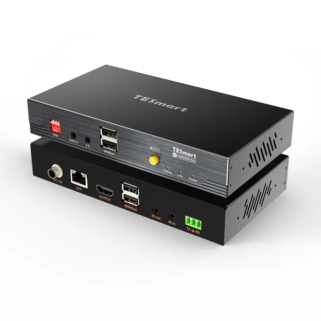 tesmart-elite-hke10ss-e25-hdmi-extender-100m-4k30-poe-cat6-ir image 1