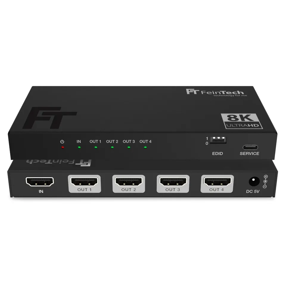 feintech-sp410-hdmi-splitter-4k-120hz-1x4-mit-downscaler image 1
