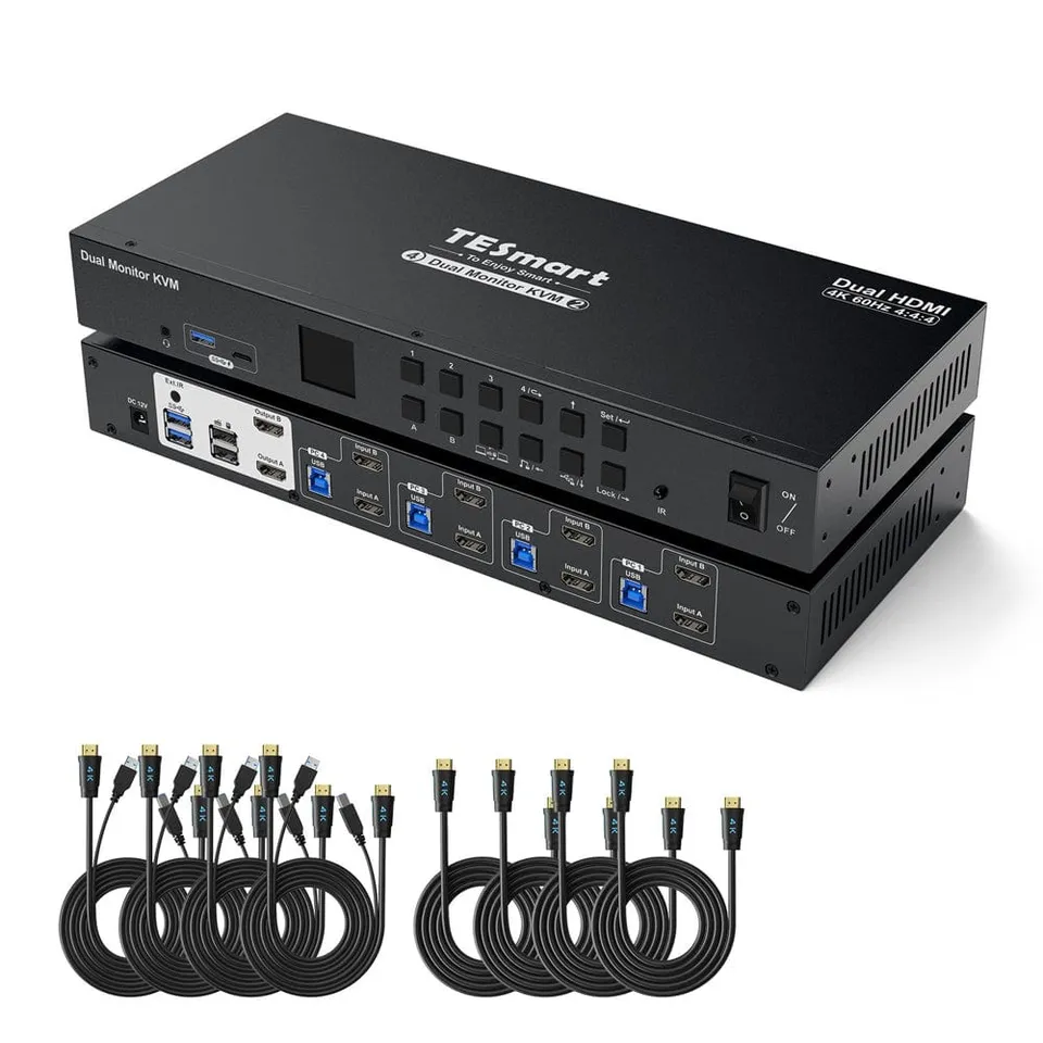 tesmart-prime-hks402-p24-hdmi-kvm-switch-4-pcs-4k60hz image 1