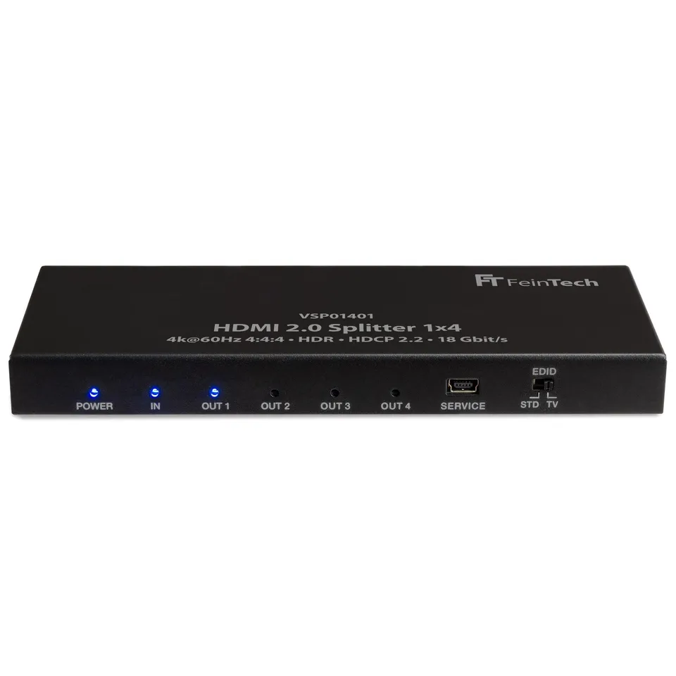 feintech-vsp01401-hdmi-splitter-1x4-4k-hdr-downscaler image 1