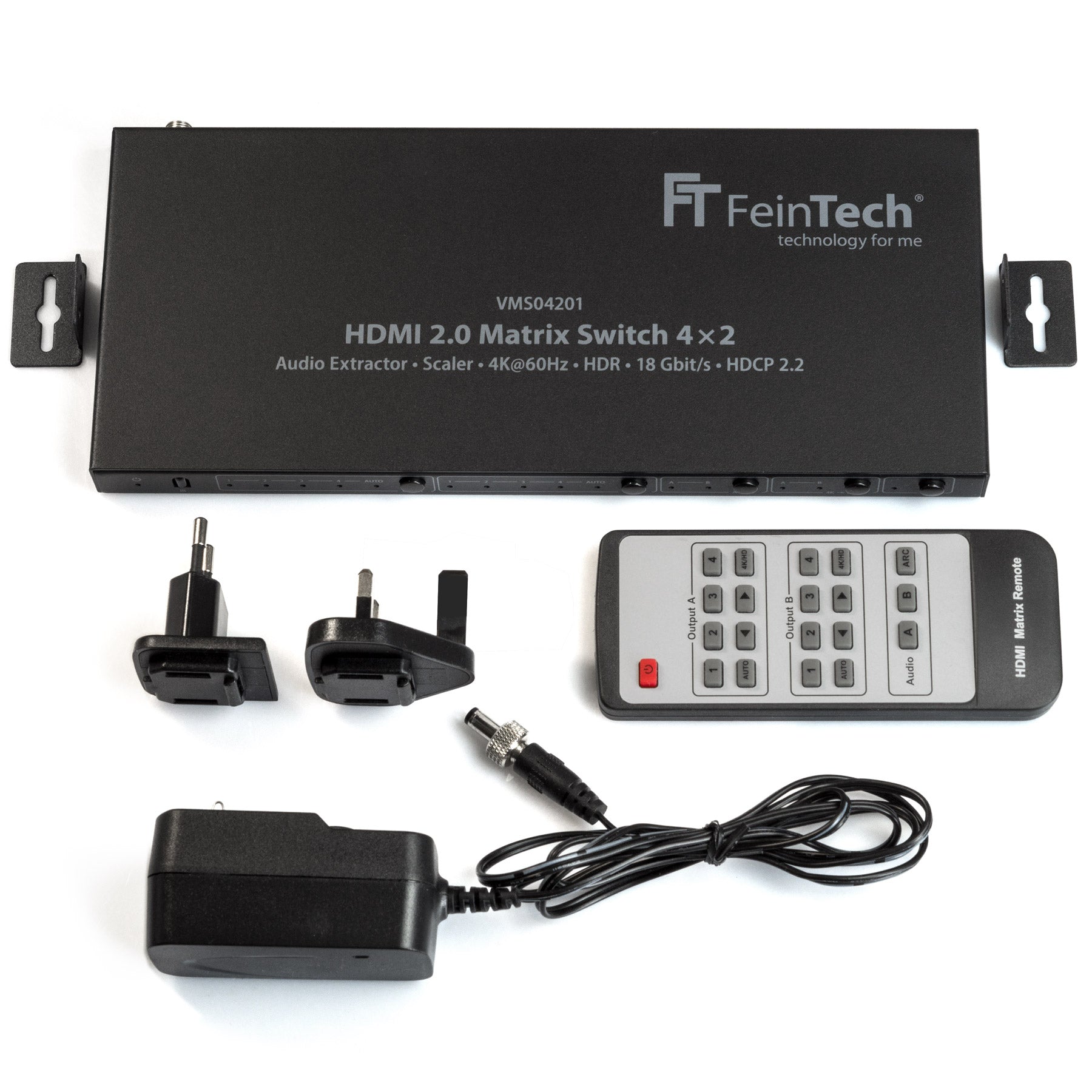 feintech-vms04201-hdmi-matrix-switch-4x2-audio-extractor-4k image 7
