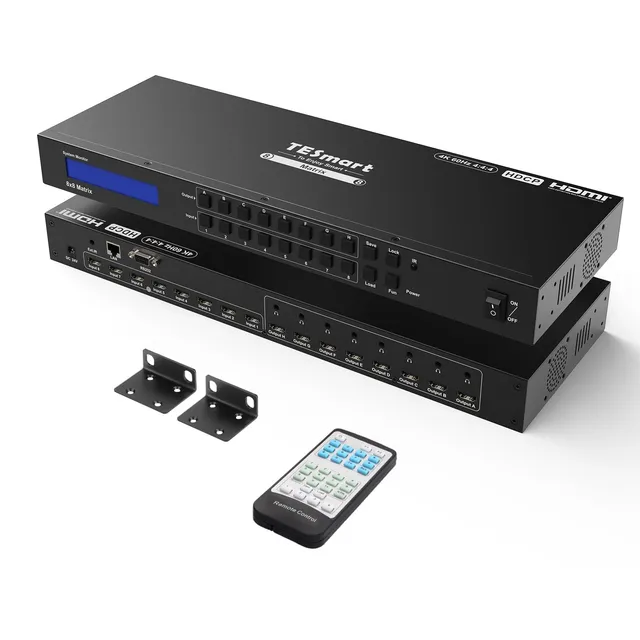 tesmart-prime-hma0808a1u-hdmi-matrix-8x8-4k-60hz-rs232 image 1