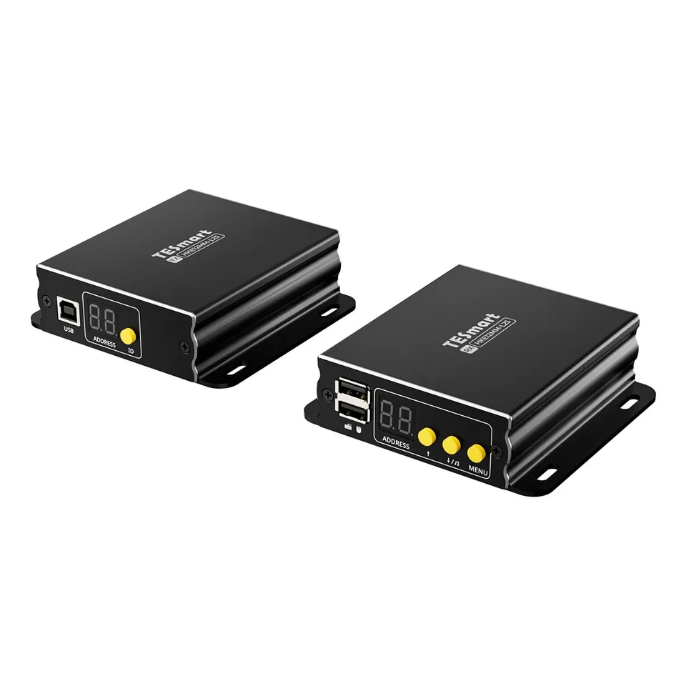 tesmart-elite-hke12mm-l25-hdmi-kvm-extender-120m-1080p image 1