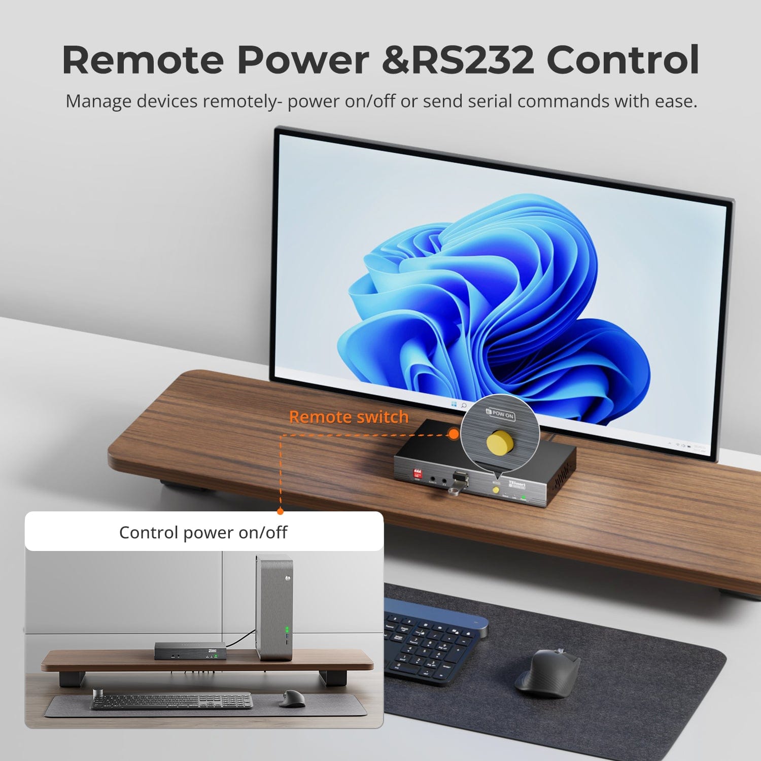 tesmart-elite-hke10ss-e25-hdmi-extender-100m-4k30-poe-cat6-ir image 4
