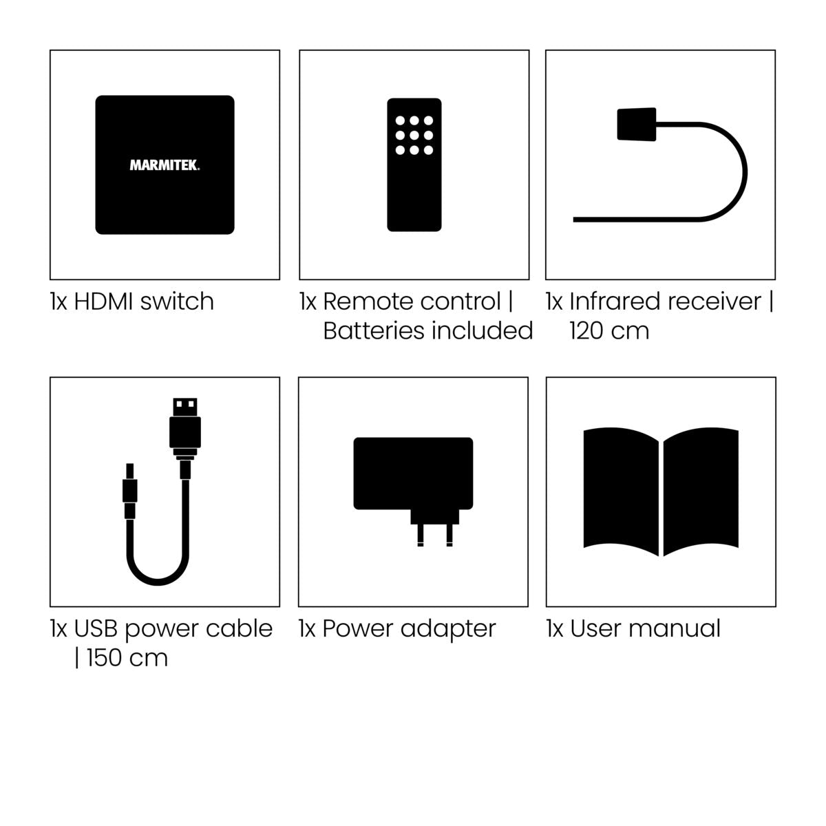 marmitek-connect-350-uhd-hdmi-switch-4k-60hz-5x1-hdr image 2