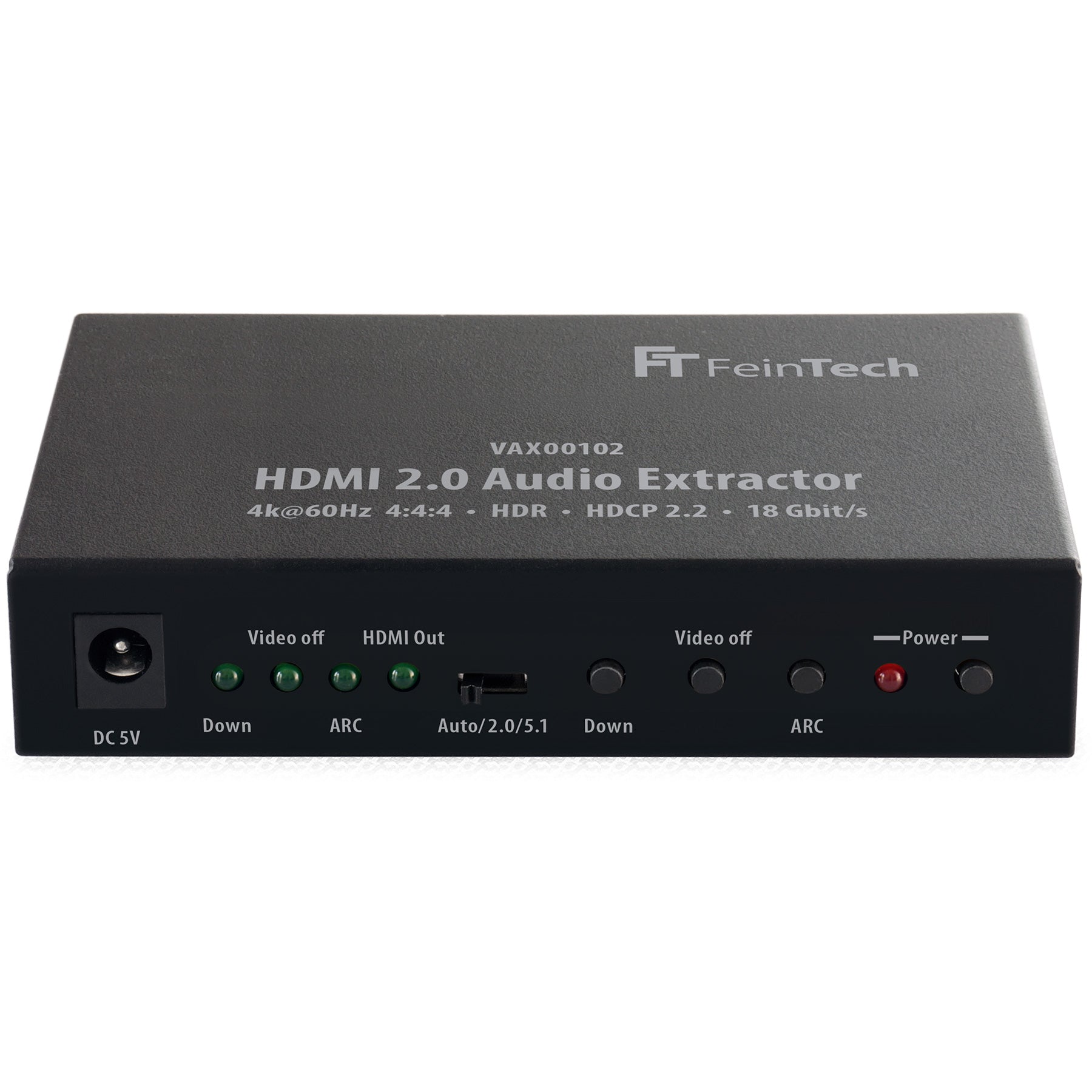 feintech-vax-vax00102-hdmi-audio-extractor-4k-60hz-arc-spdif image 1