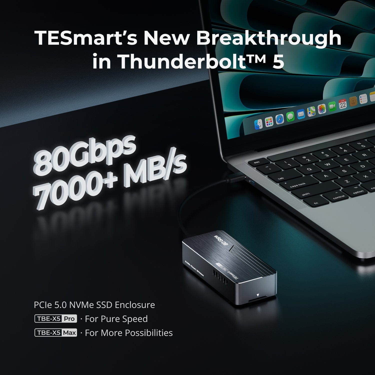 tesmart-xtreme-tbe-x5pro-ssd-geh-use-usb4-80gbps-8tb image 2