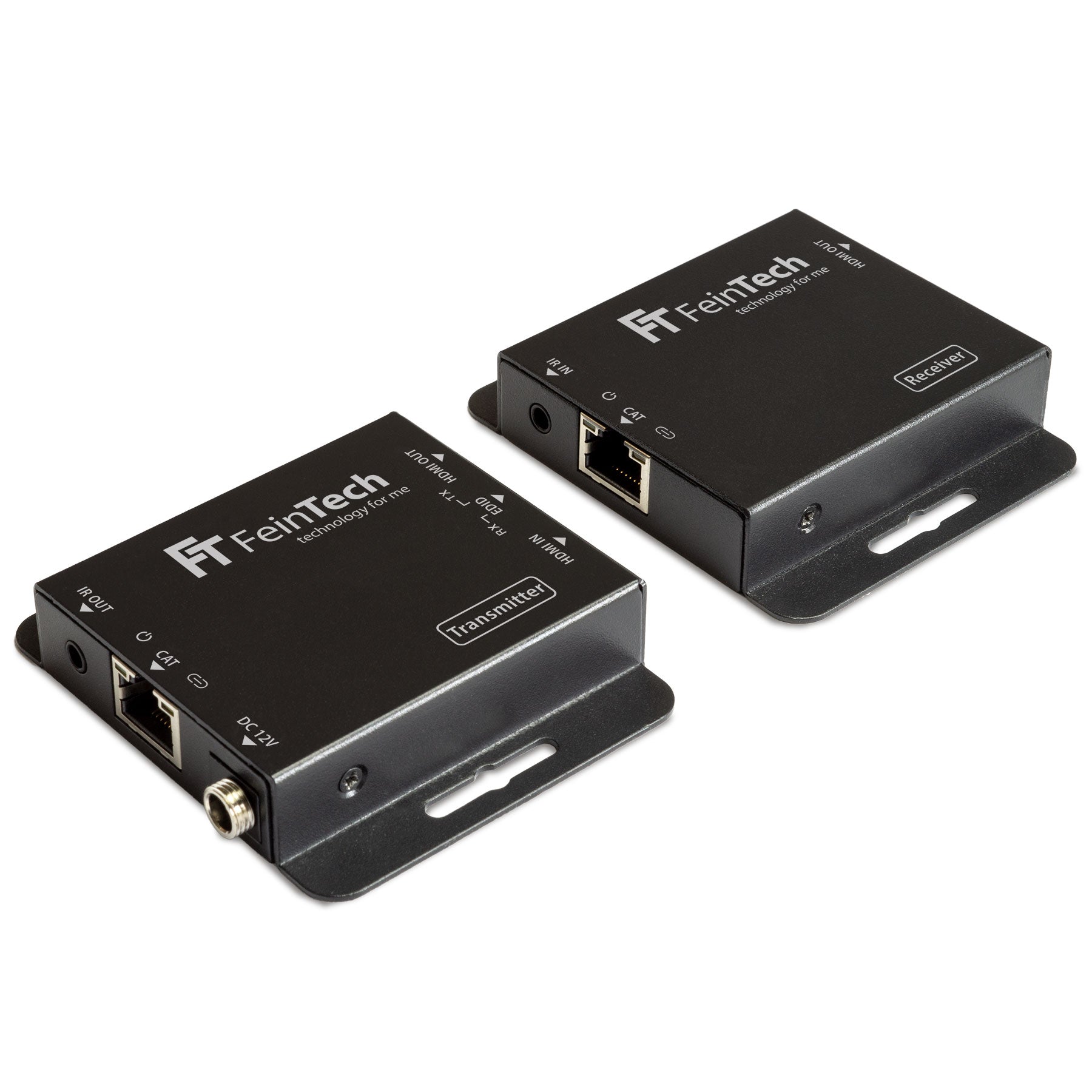 feintech-vme00110-hdmi-extender-ber-lan-70m-splitter-ir image 1