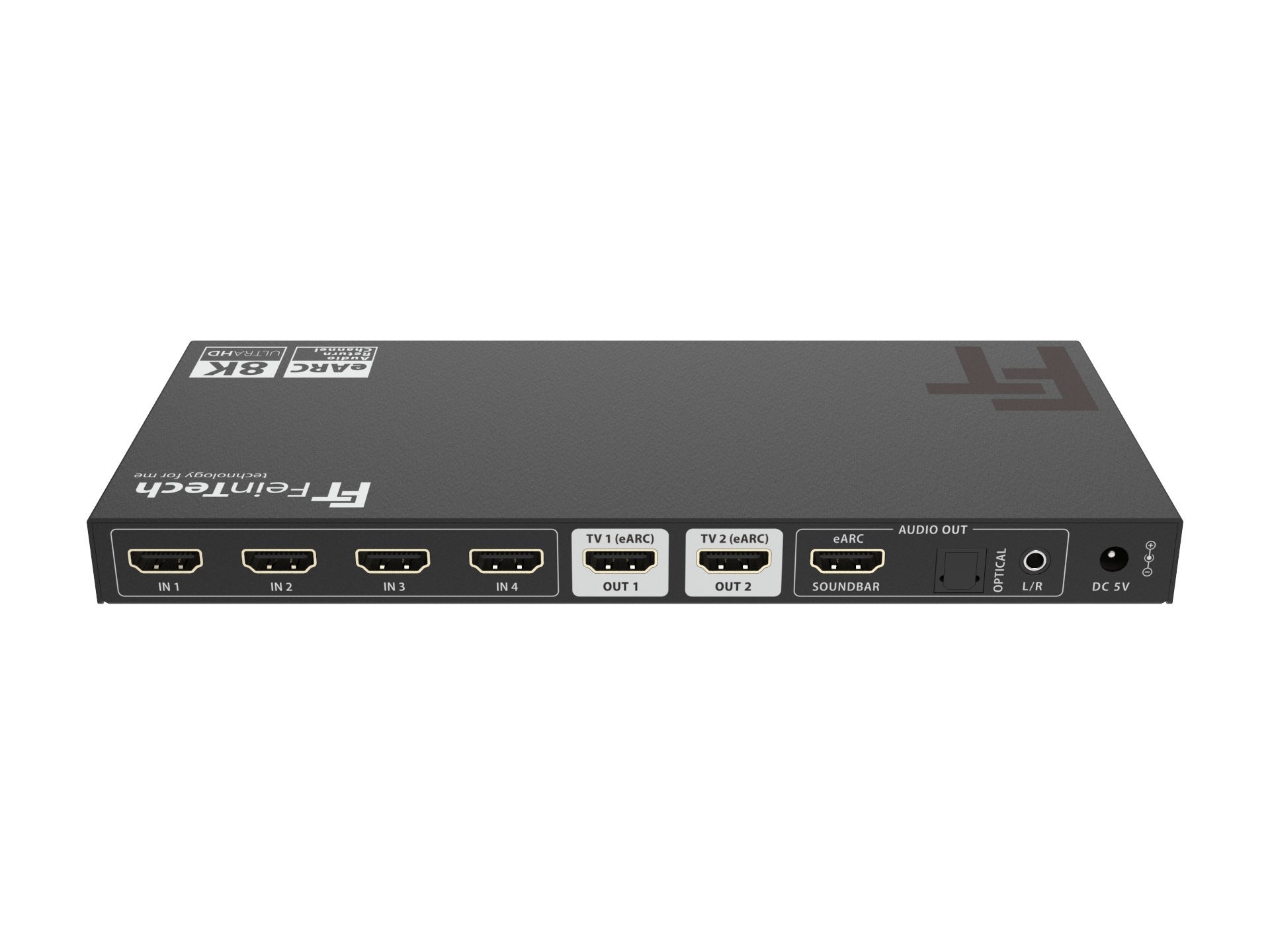 feintech-ax-ax341-hdmi-switch-4x2-8k-earc-soundbar image 4