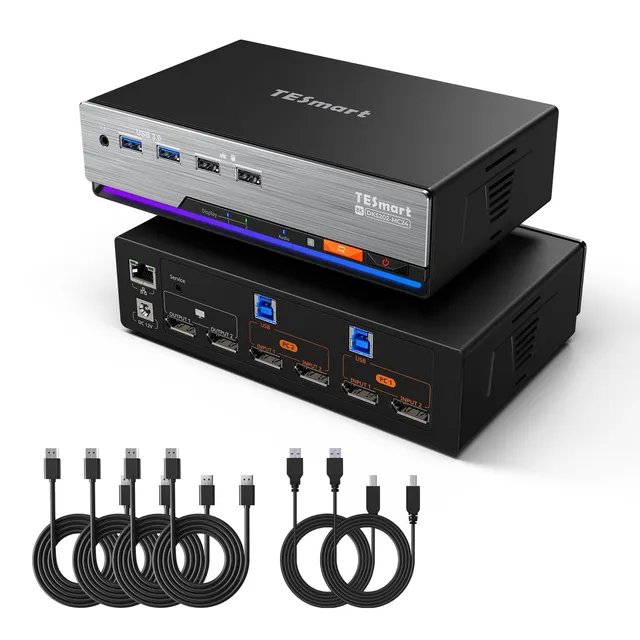 tesmart-master-dks-mc-dp-kvm-switch-dual-8k-2-fach image 1