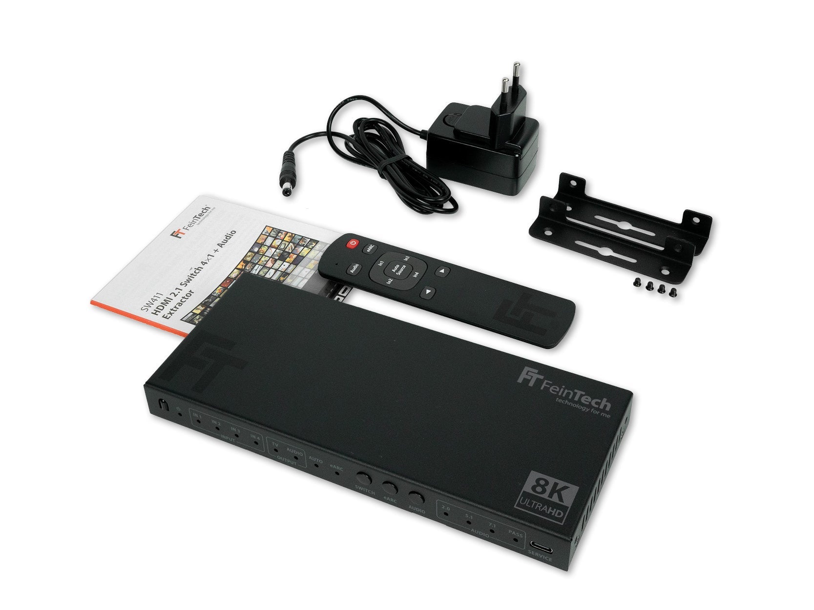 feintech-sw-sw411-hdmi-2-1-switch-4in1-earc-toslink-4k-120hz image 7