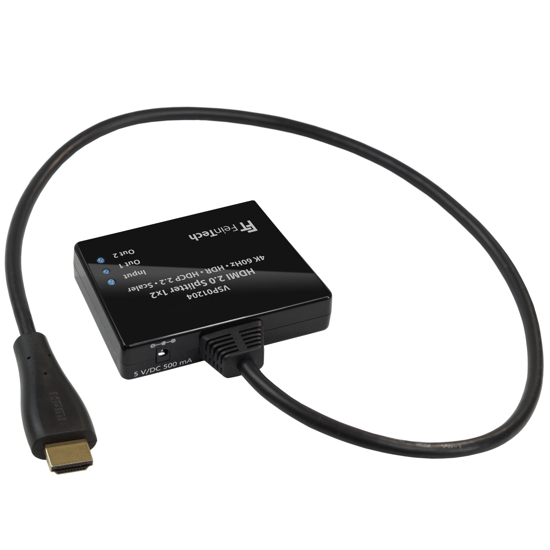 feintech-vsp01204-hdmi-splitter-1x2-4k-60hz-downscaler image 2
