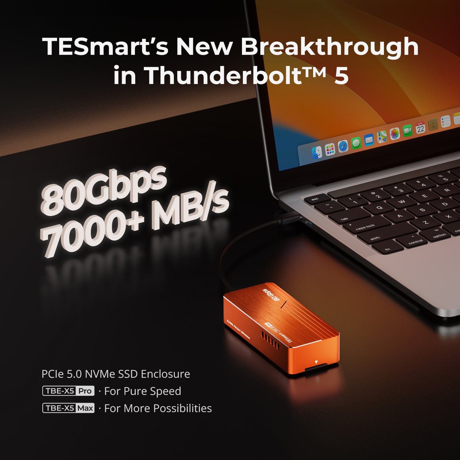 tesmart-xtreme-tbe-x5max-ssd-geh-use-usb4-8tb-aluminium image 2