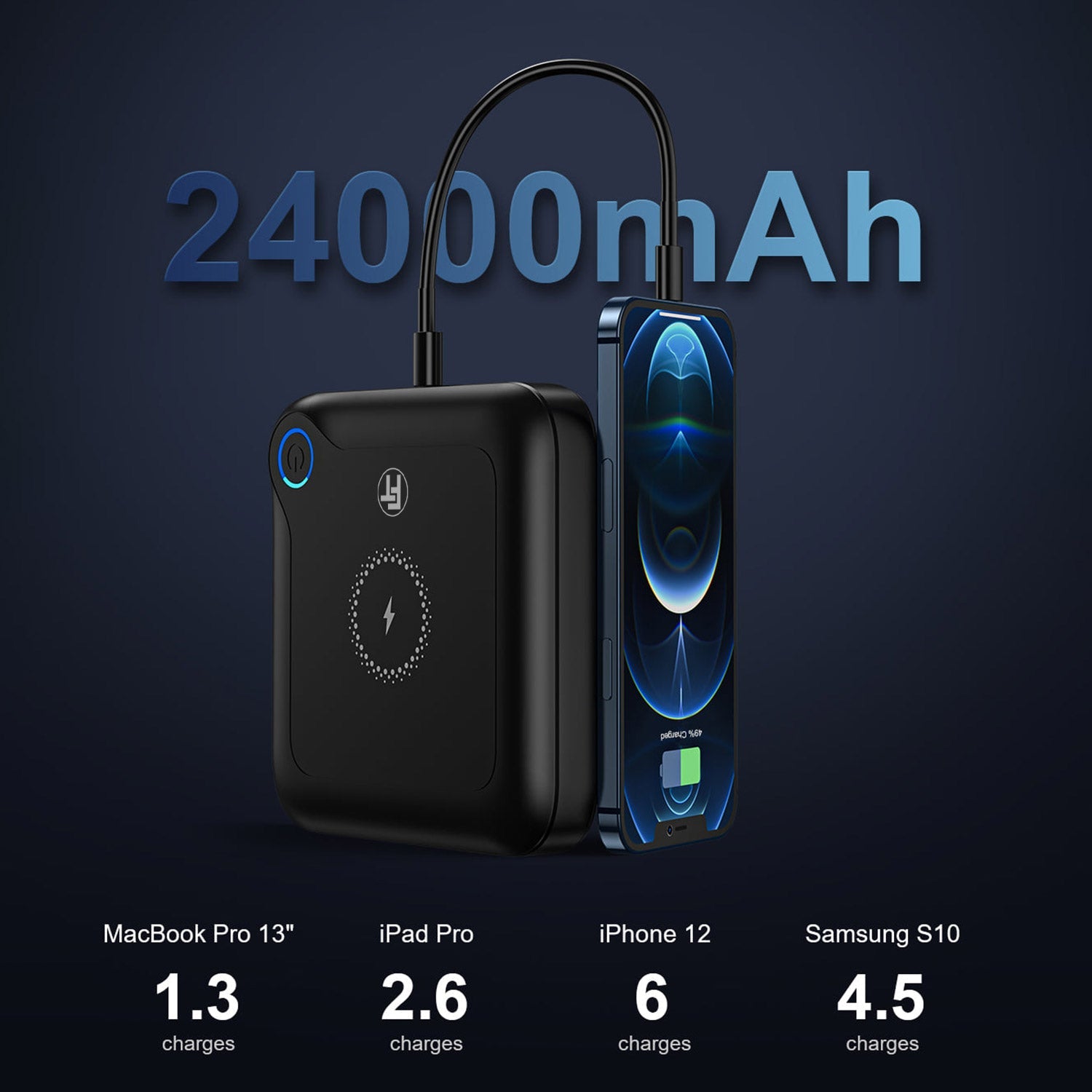 feintech-plg02400-powerbank-88-8-wh-usb-c-pd-wireless image 4