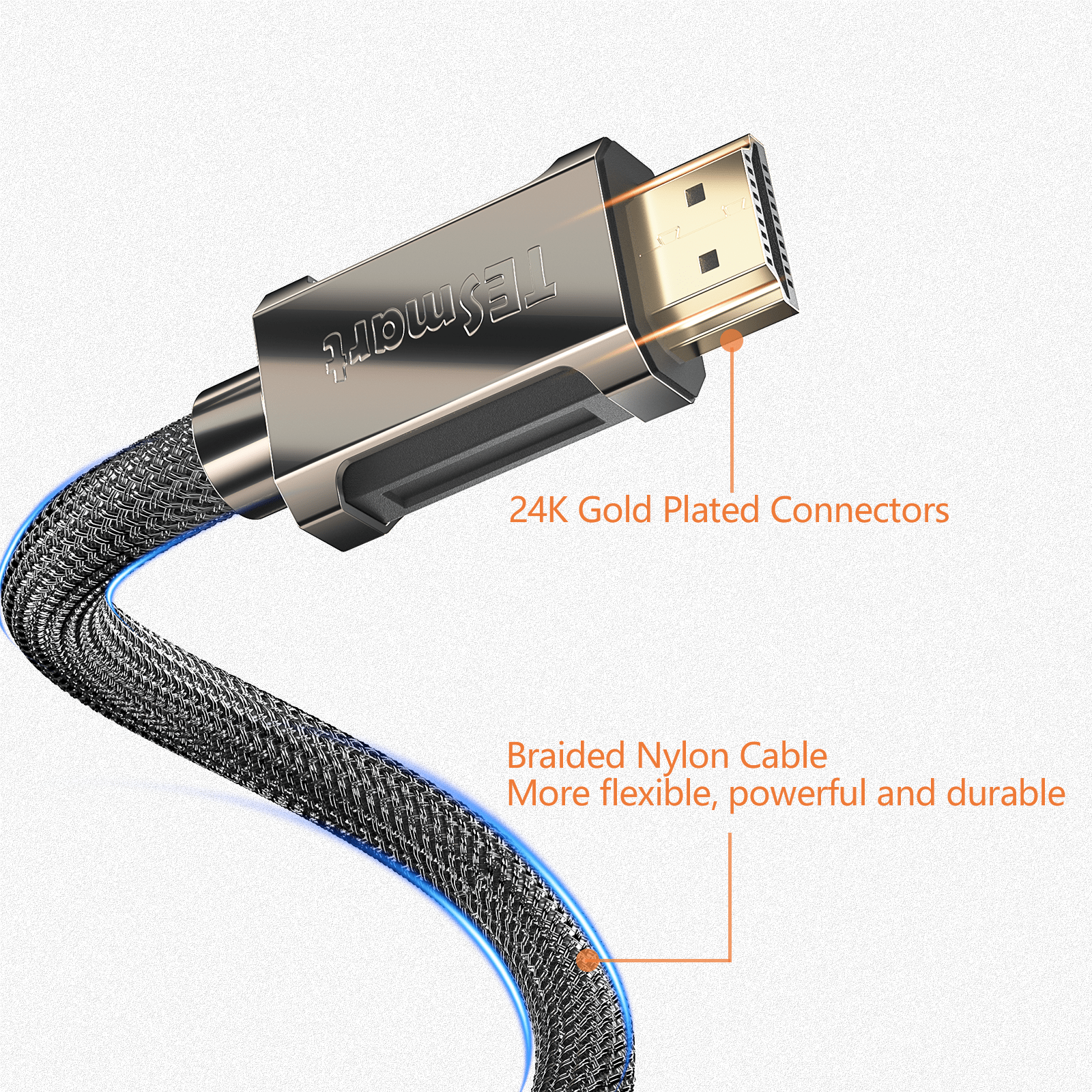 tesmart-lite-8k-hdmi-2-1-kabel-2m-48gbps-earc-nylon image 4