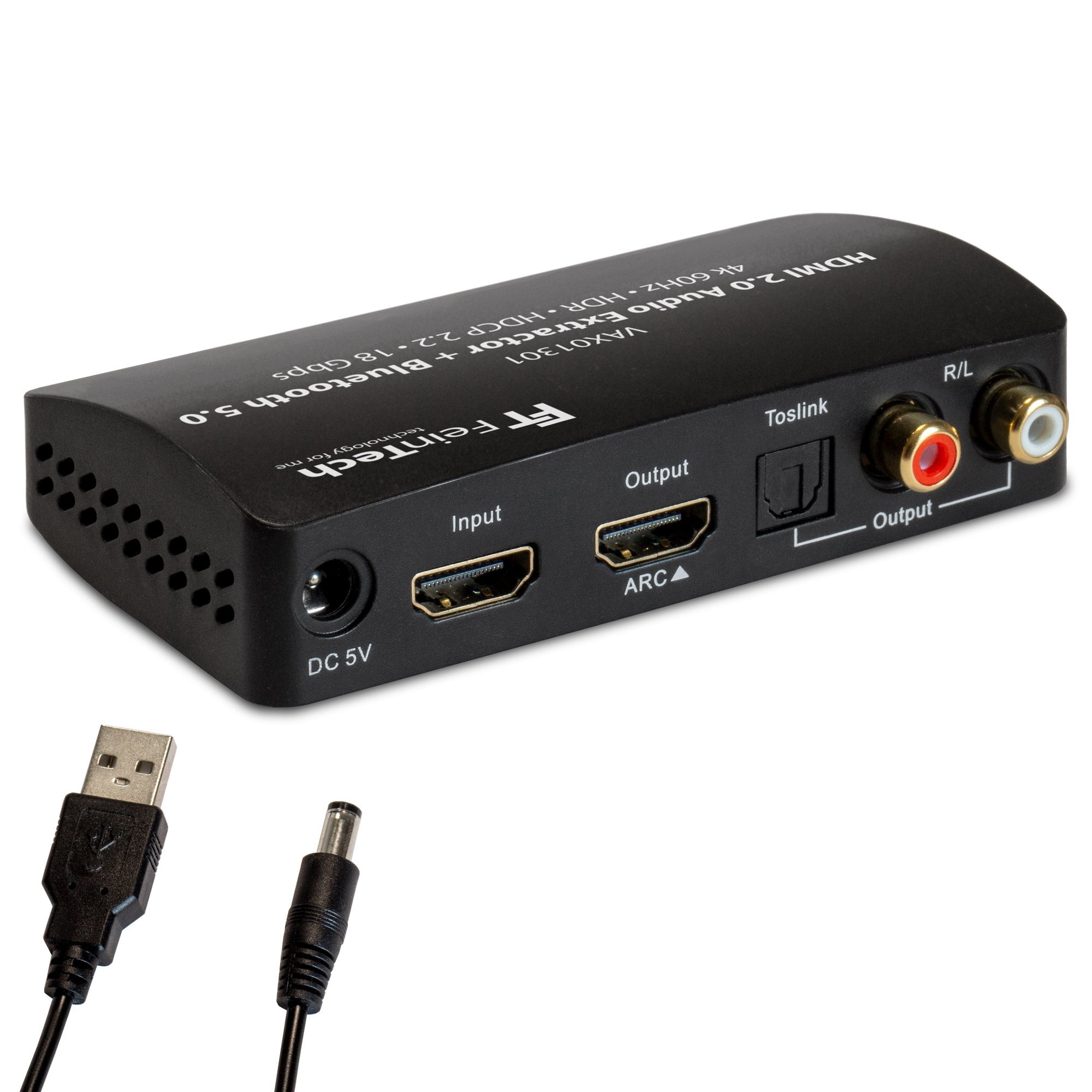 feintech-vax01301-hdmi-audio-extractor-bluetooth-4k-arc image 3