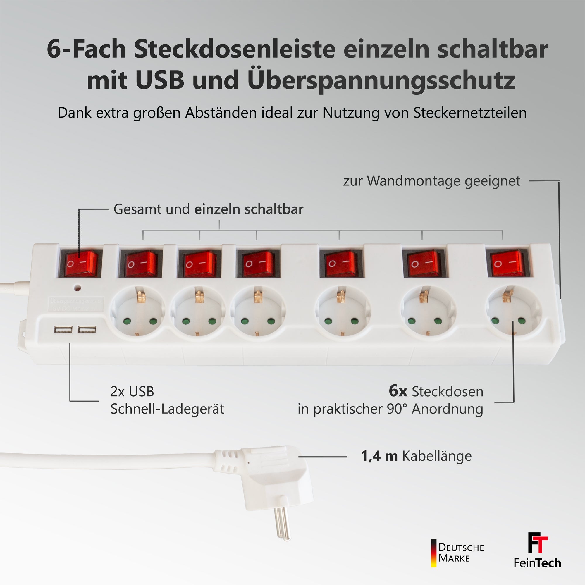feintech-ms-md000652-steckdosenleiste-6-fach-usb-schaltbar image 3
