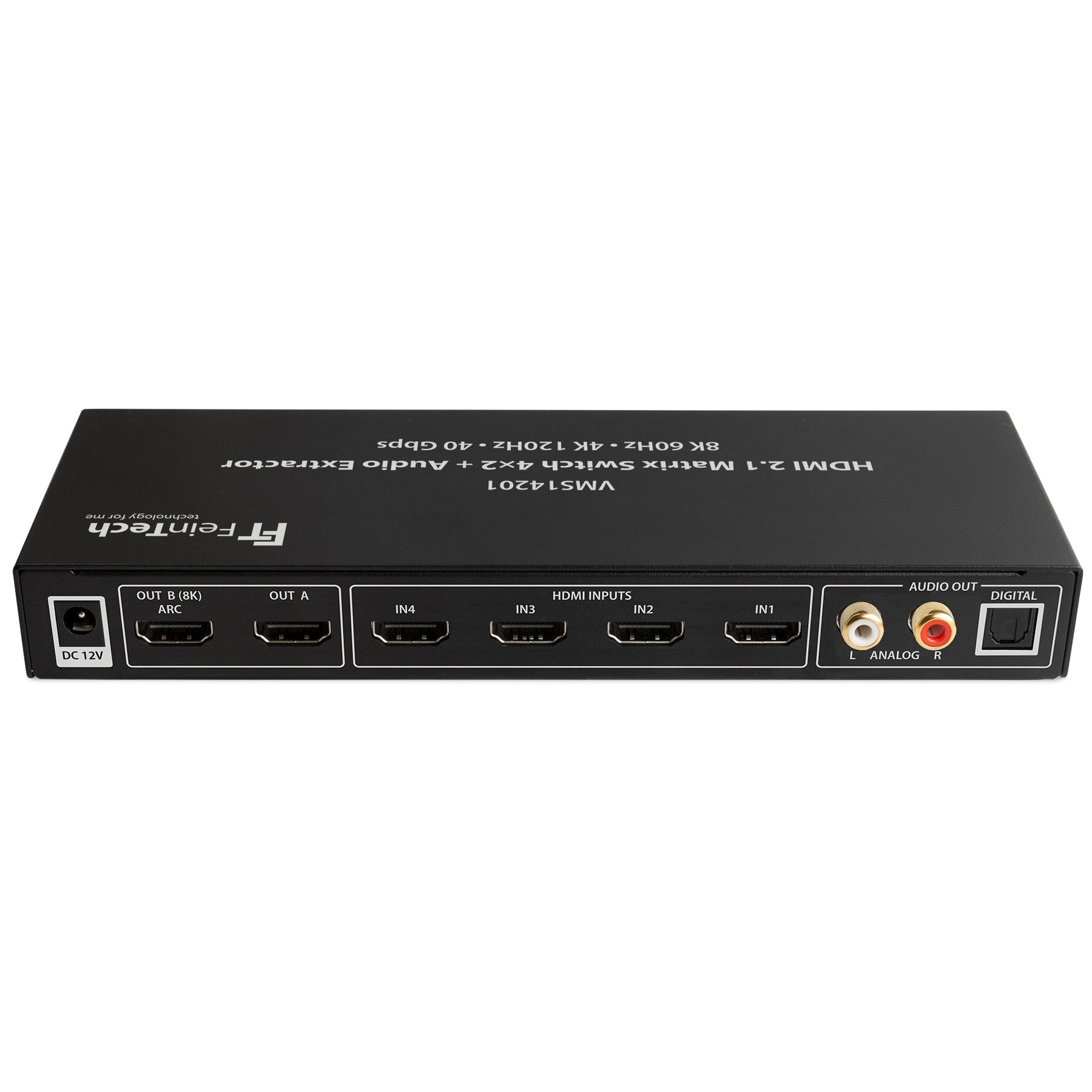feintech-vms-vms14201-hdmi-matrix-switch-4x2-8k-audio-extractor image 2