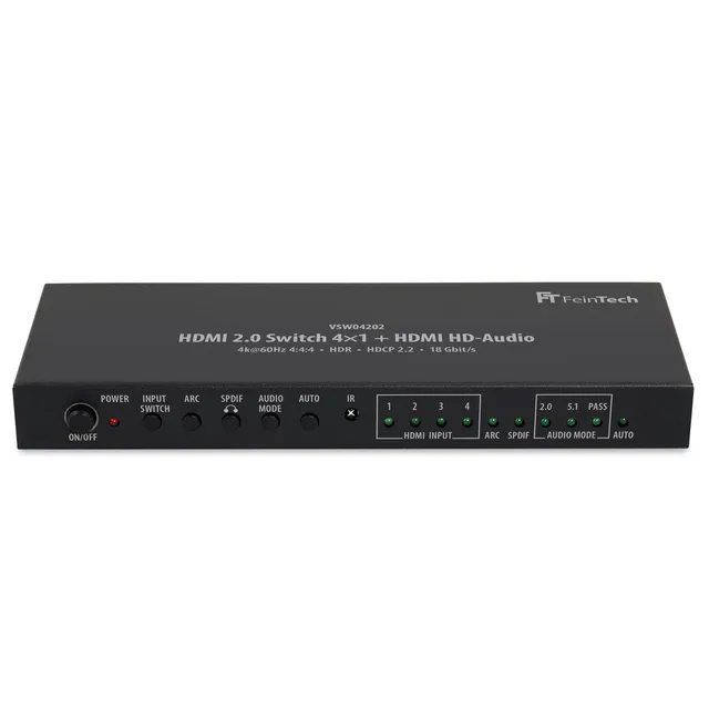 feintech-vsw04202-hdmi-switch-4x2-4k-audio-extractor-arc image 1
