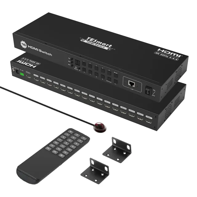 tesmart-prime-16-port-hdmi-switch-4k60hz-16-in-1-out-mit-lan image 1
