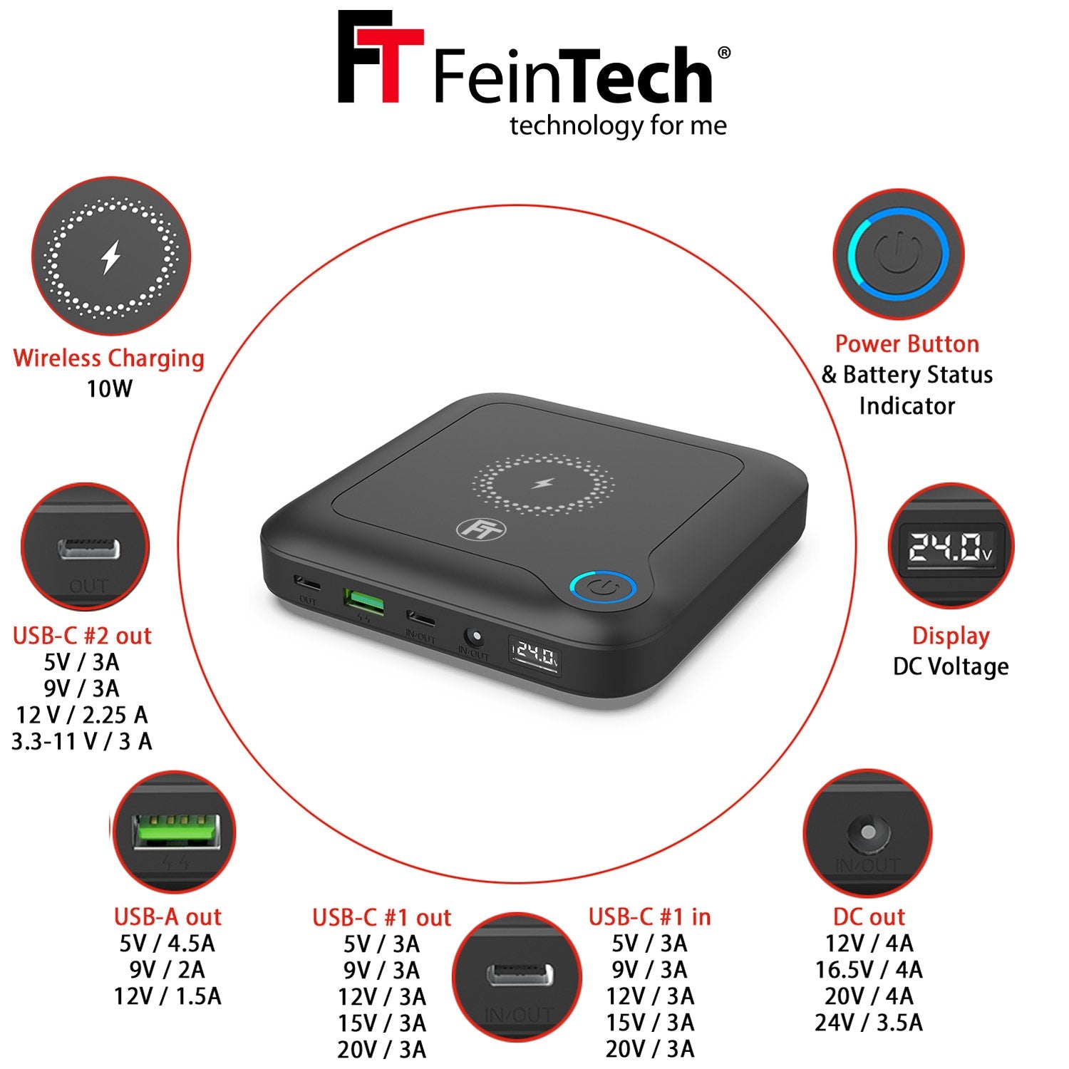 feintech-plg02400-powerbank-88-8-wh-usb-c-pd-wireless image 7