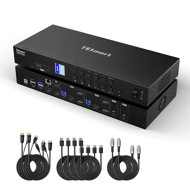tesmart-prime-hdc403-p23-kvm-dockingstation-triple-4k60hz image 1