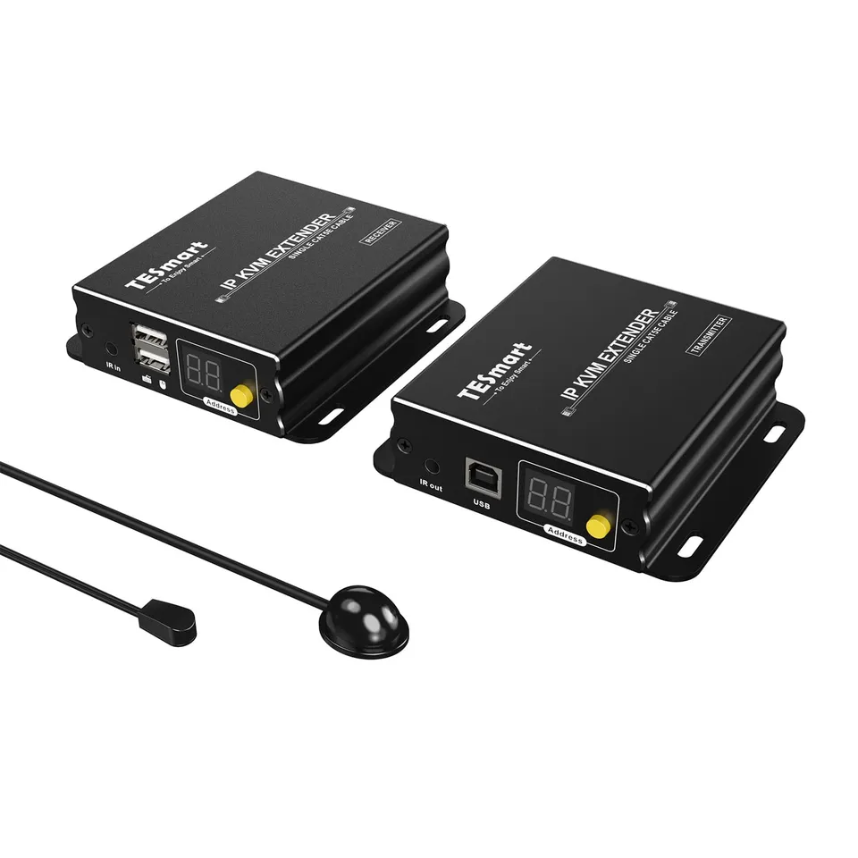 tesmart-elite-hke12mma-hdmi-kvm-extender-120m-1080p image 1