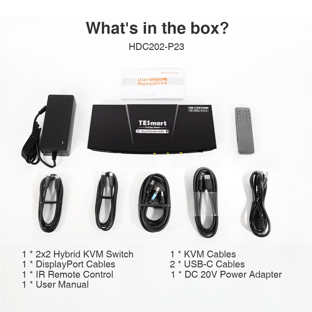 tesmart-prime-hdc202-p23-usb-c-kvm-dock-dual-4k-refurb image 3