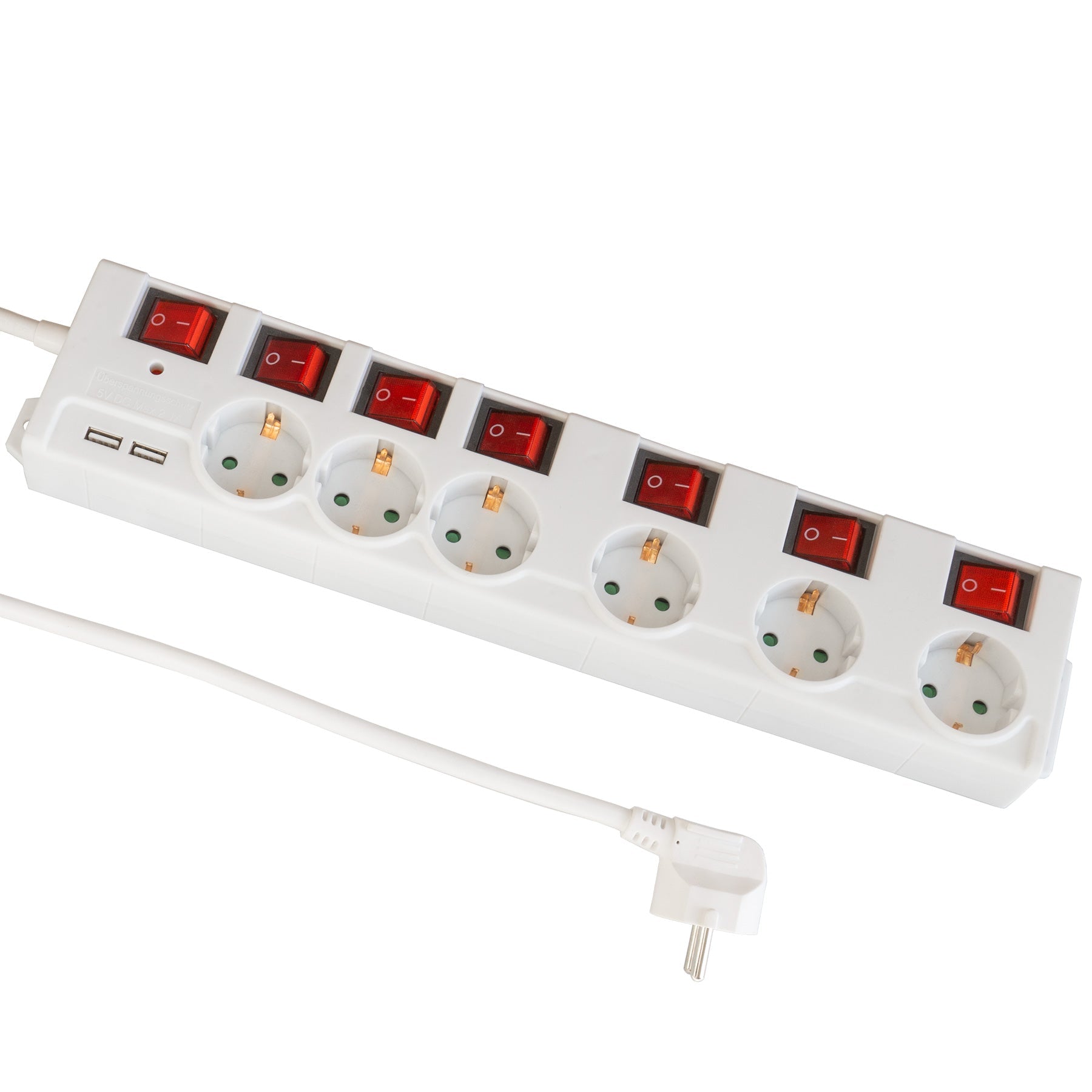 feintech-ms-md000652-steckdosenleiste-6-fach-usb-schaltbar image 1
