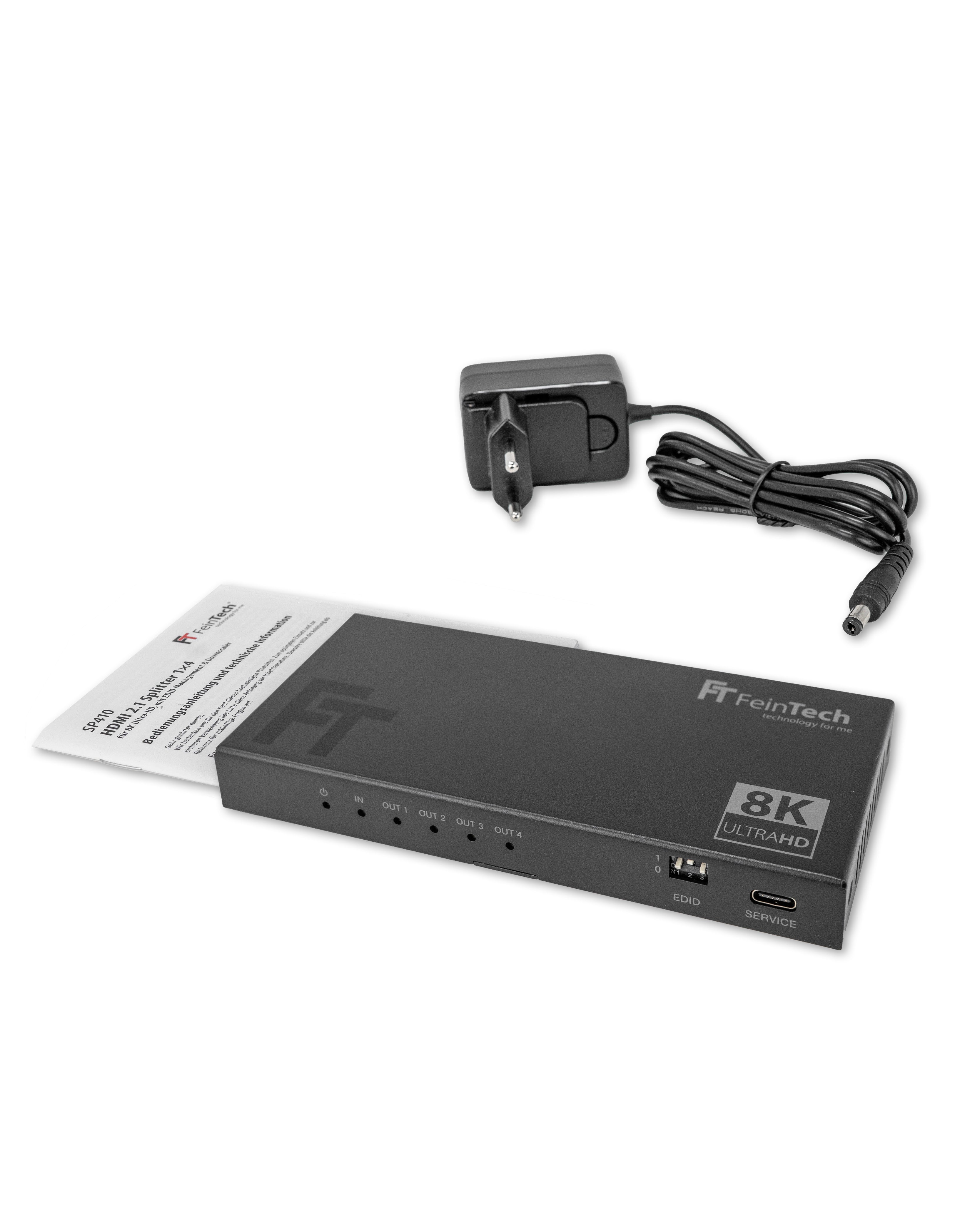 feintech-sp410-hdmi-splitter-4k-120hz-1x4-mit-downscaler image 6
