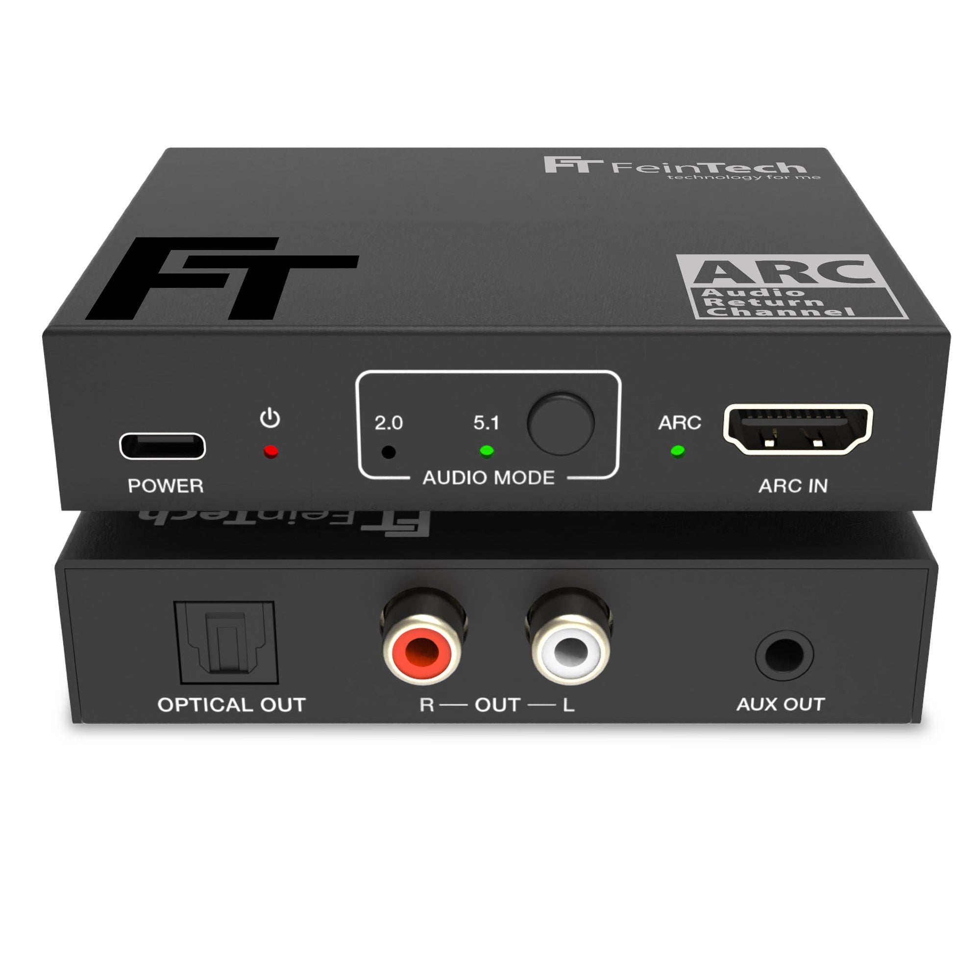 feintech-ax130-hdmi-arc-audio-adapter-toslink-cinch-aux image 1
