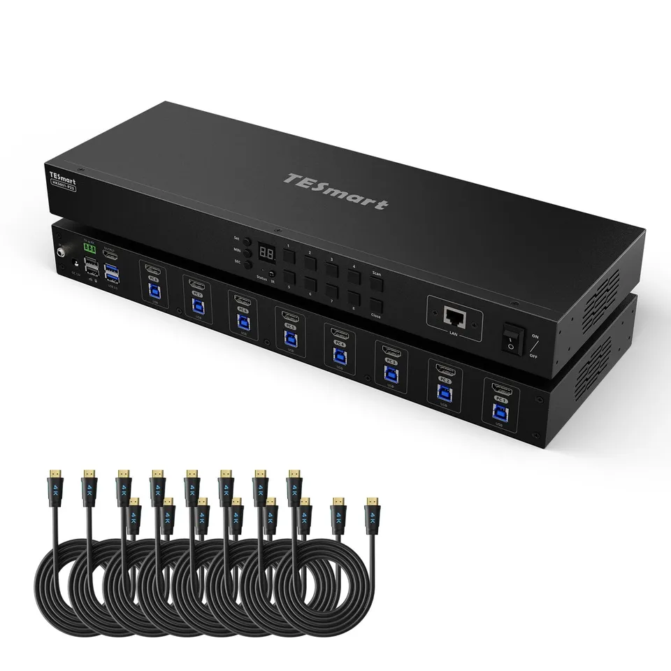 tesmart-prime-hks801-p23-hdmi-kvm-switch-8-fach-4k60hz-usb-3-0 image 1
