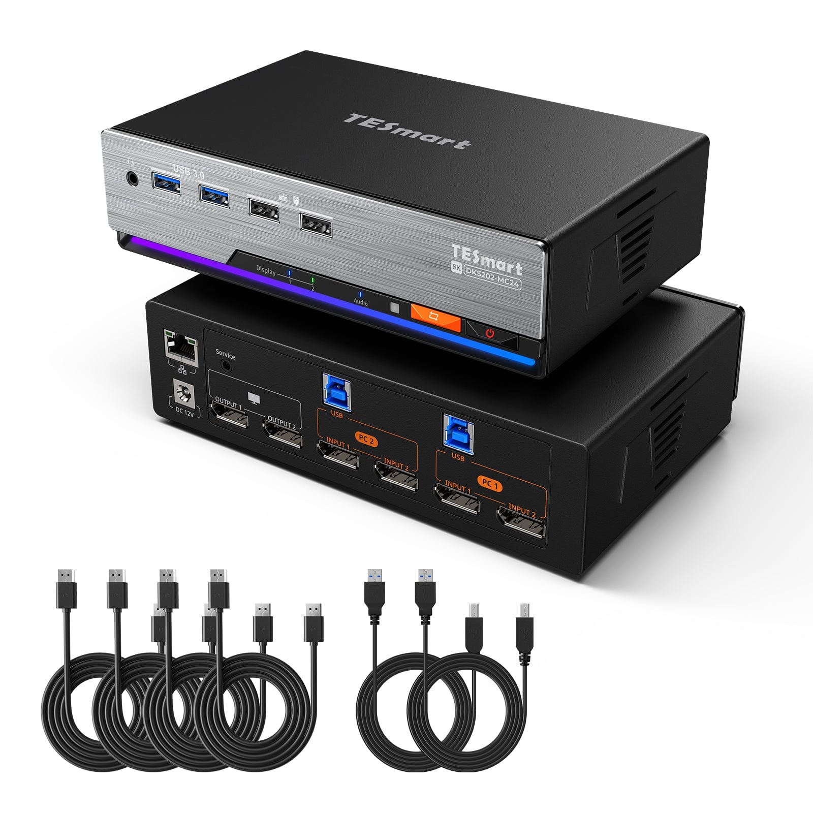 tesmart-master-dks-mc-dp-kvm-switch-dual-8k-2-fach image 1