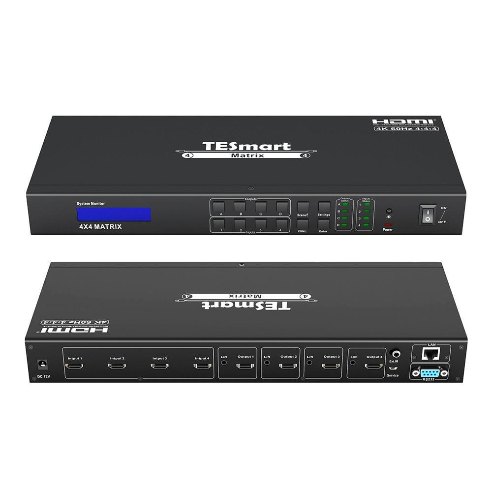 tesmart-prime-4x4-hdmi-matrix-switch-4k60-mit-audio image 2