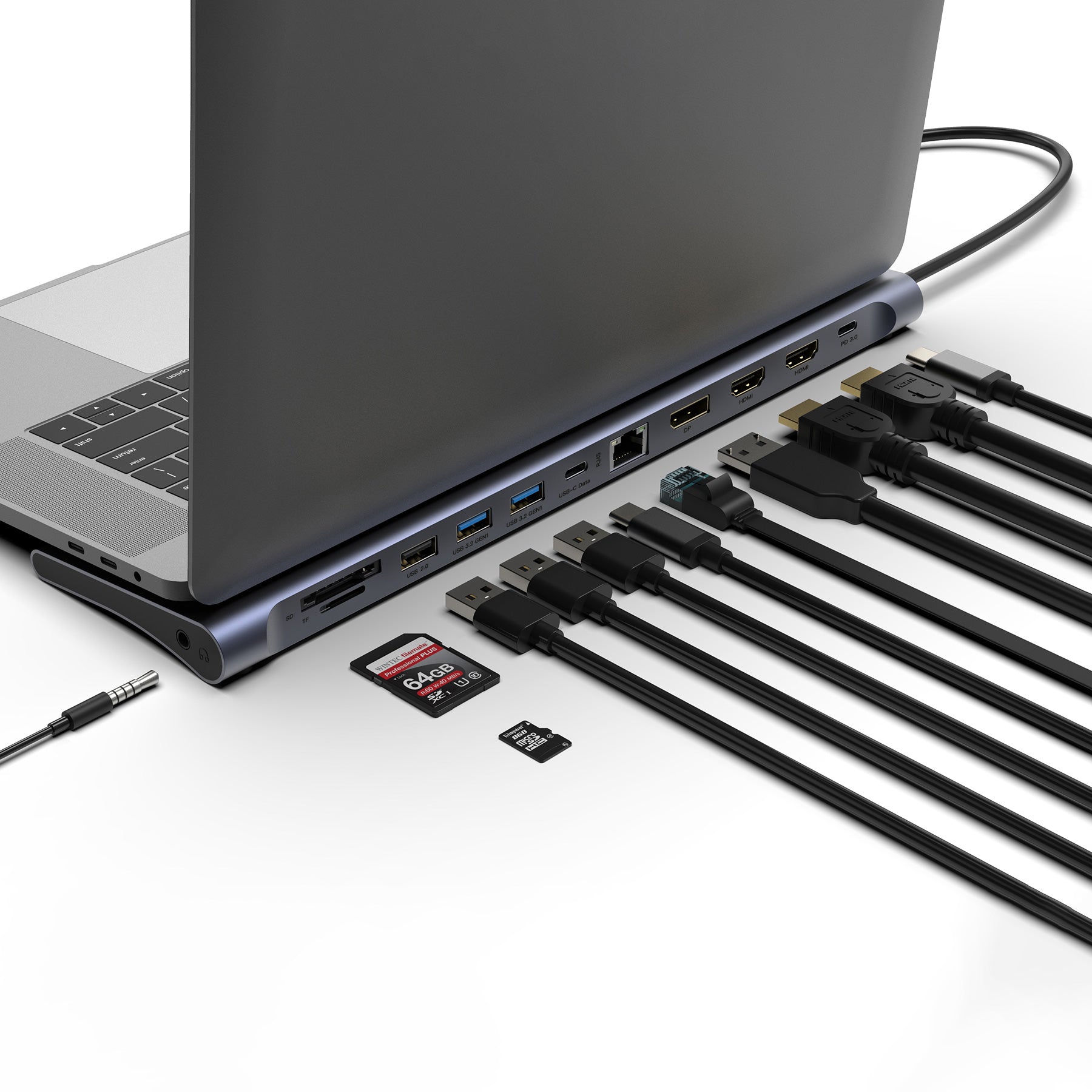 feintech-cx300-usb-c-docking-station-12-in-1-triple image 2