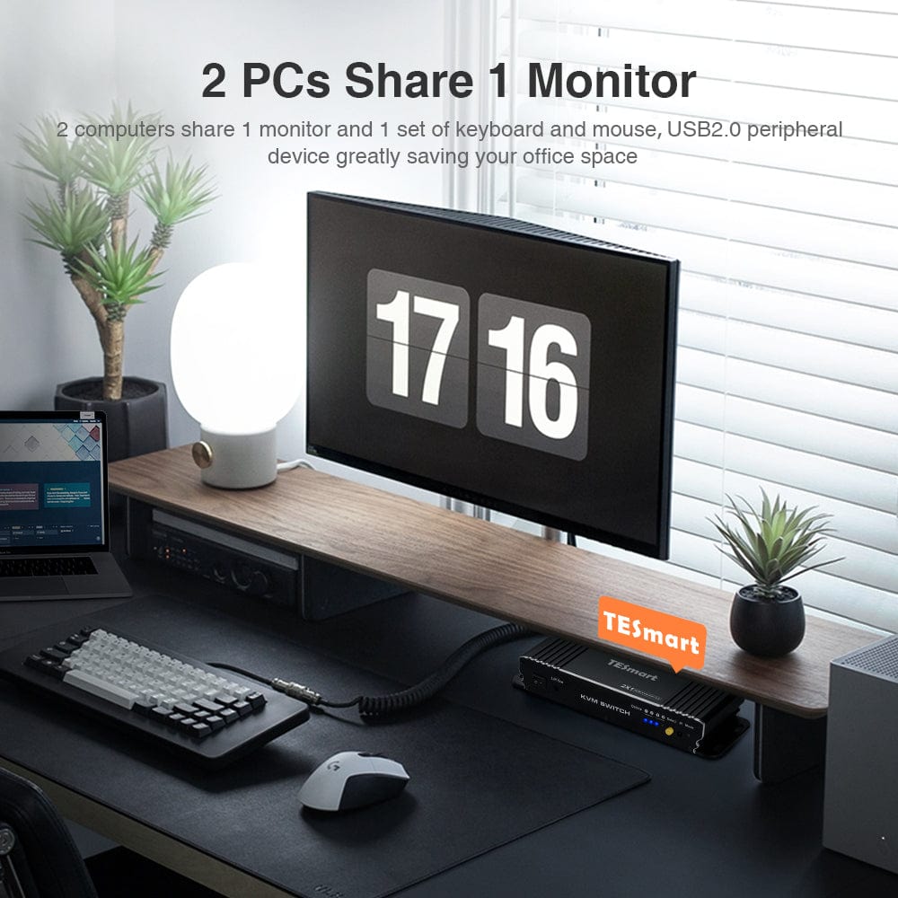tesmart-lite-b-series-kvm-switch-2-pcs-hdmi-4k60hz-schwarz image 3