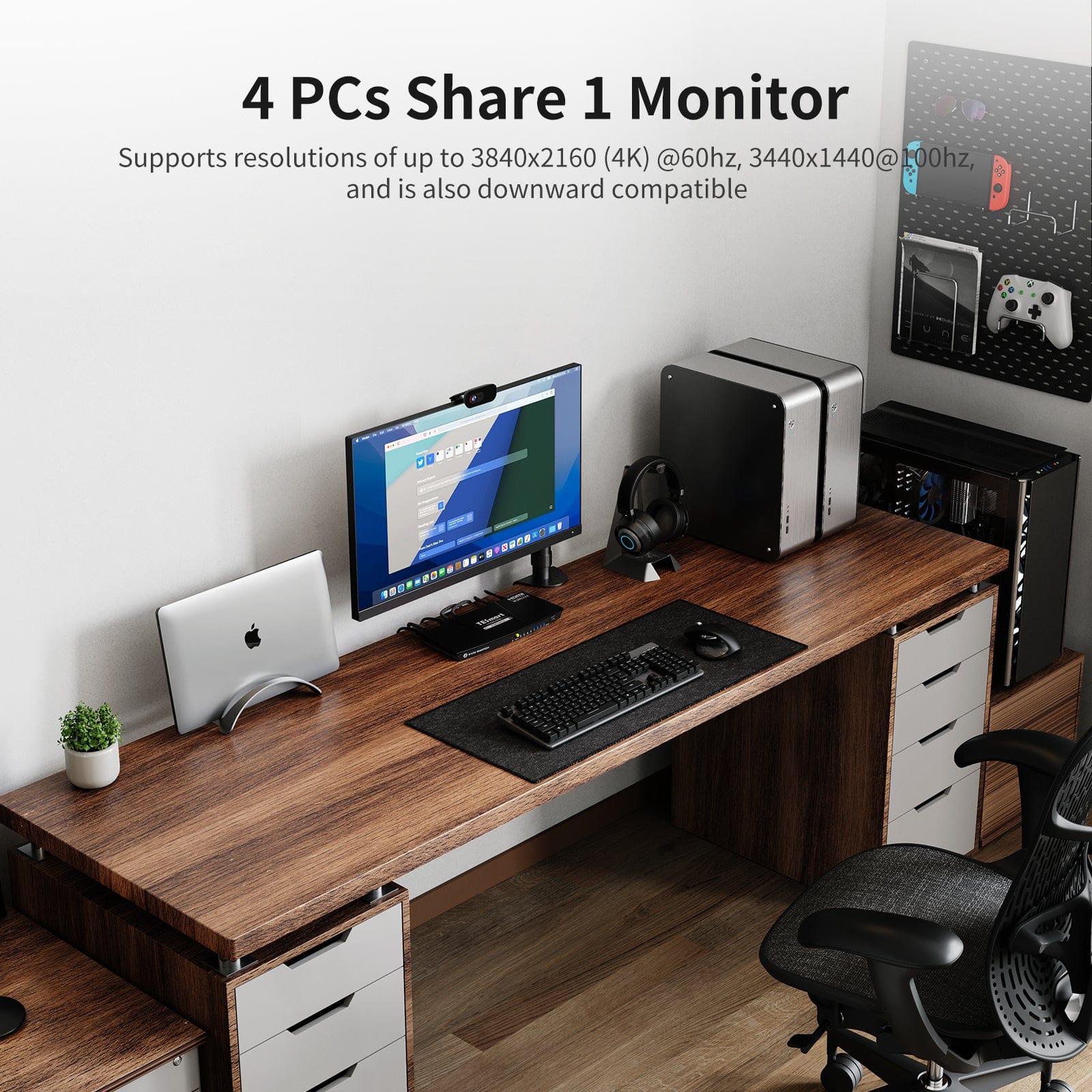 tesmart-elite-hks0401a1u-kvm-switch-hdmi-4k60hz-4pcs-1monitor image 5