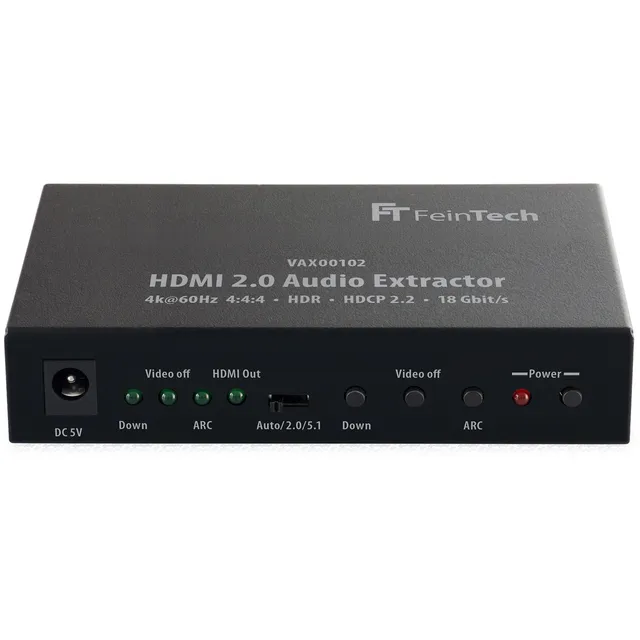 feintech-vax-vax00102-hdmi-audio-extractor-4k-60hz-arc-spdif image 1