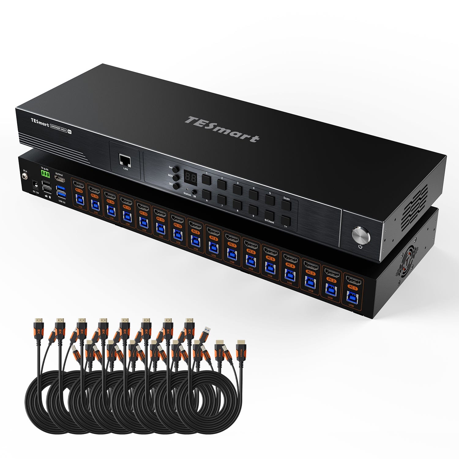 tesmart-master-hks1601-m24-hdmi-kvm-switch-16-fach-8k60hz image 1
