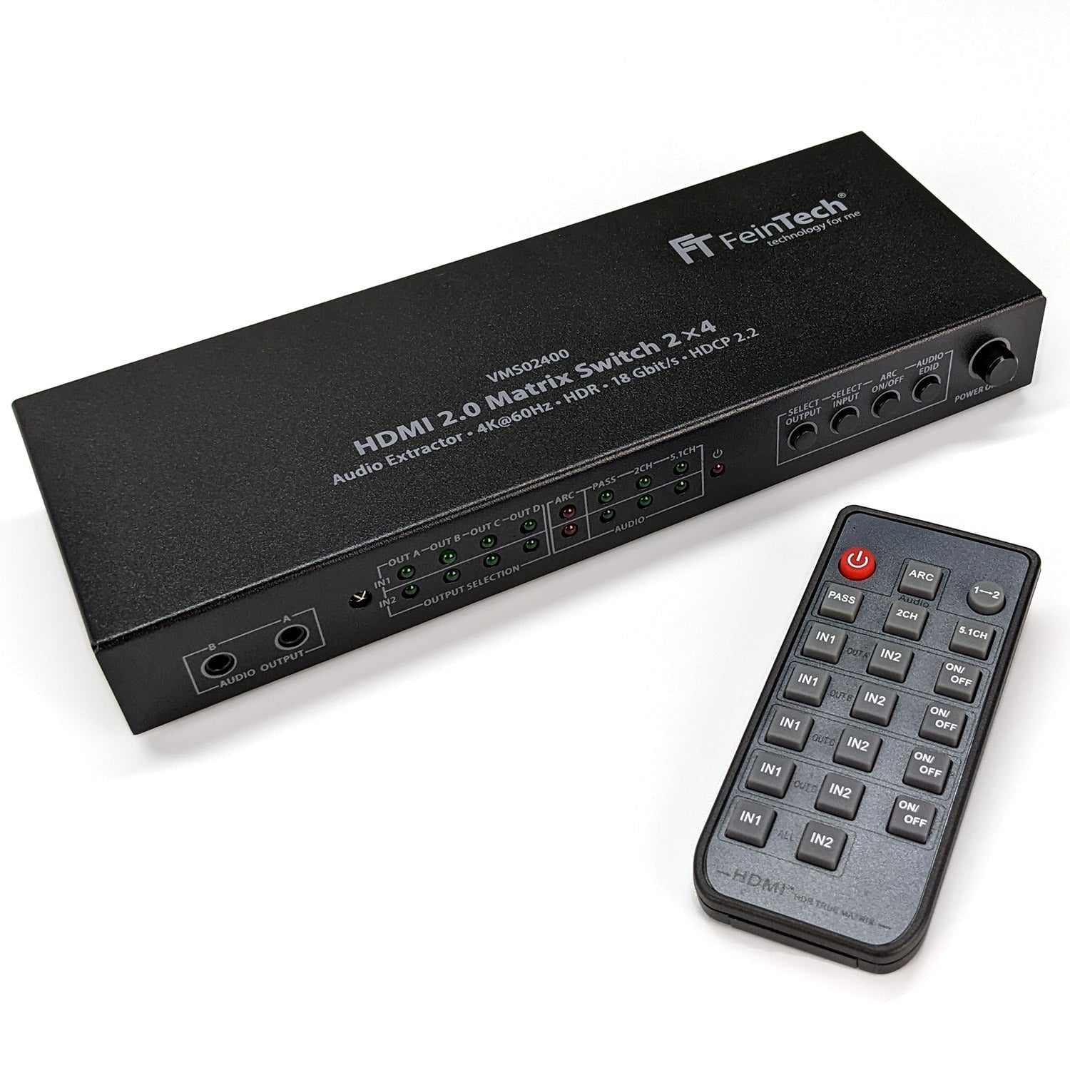 feintech-vms02400-hdmi-matrix-switch-2x4-4k-audio-extractor image 4