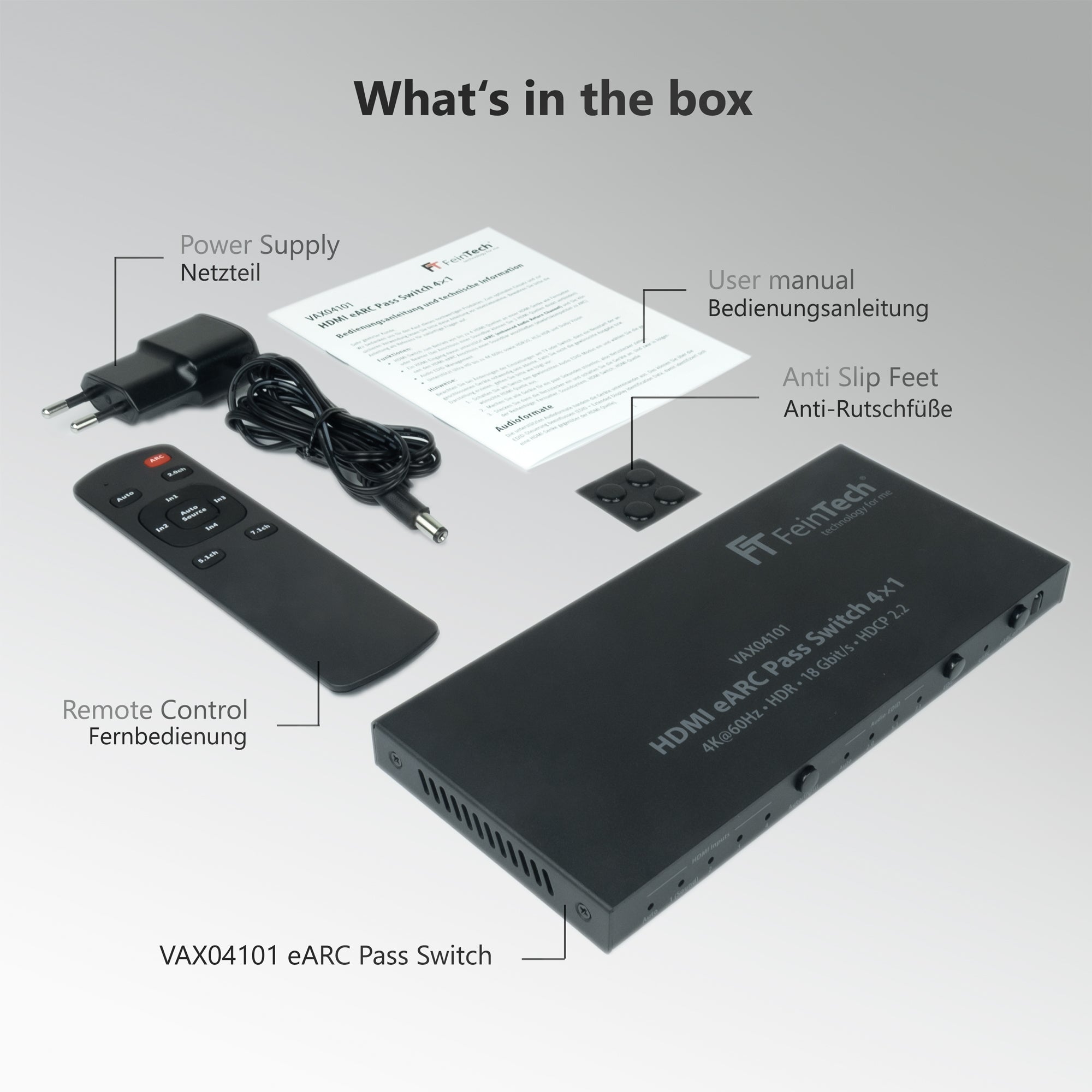 feintech-vax-vax04101-hdmi-earc-switch-4x1-soundbar image 5
