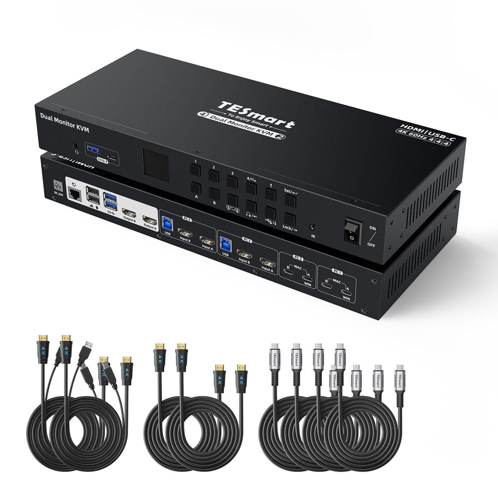 tesmart-prime-hck402-p23-usb-c-kvm-switch-dual-4k60 image 1