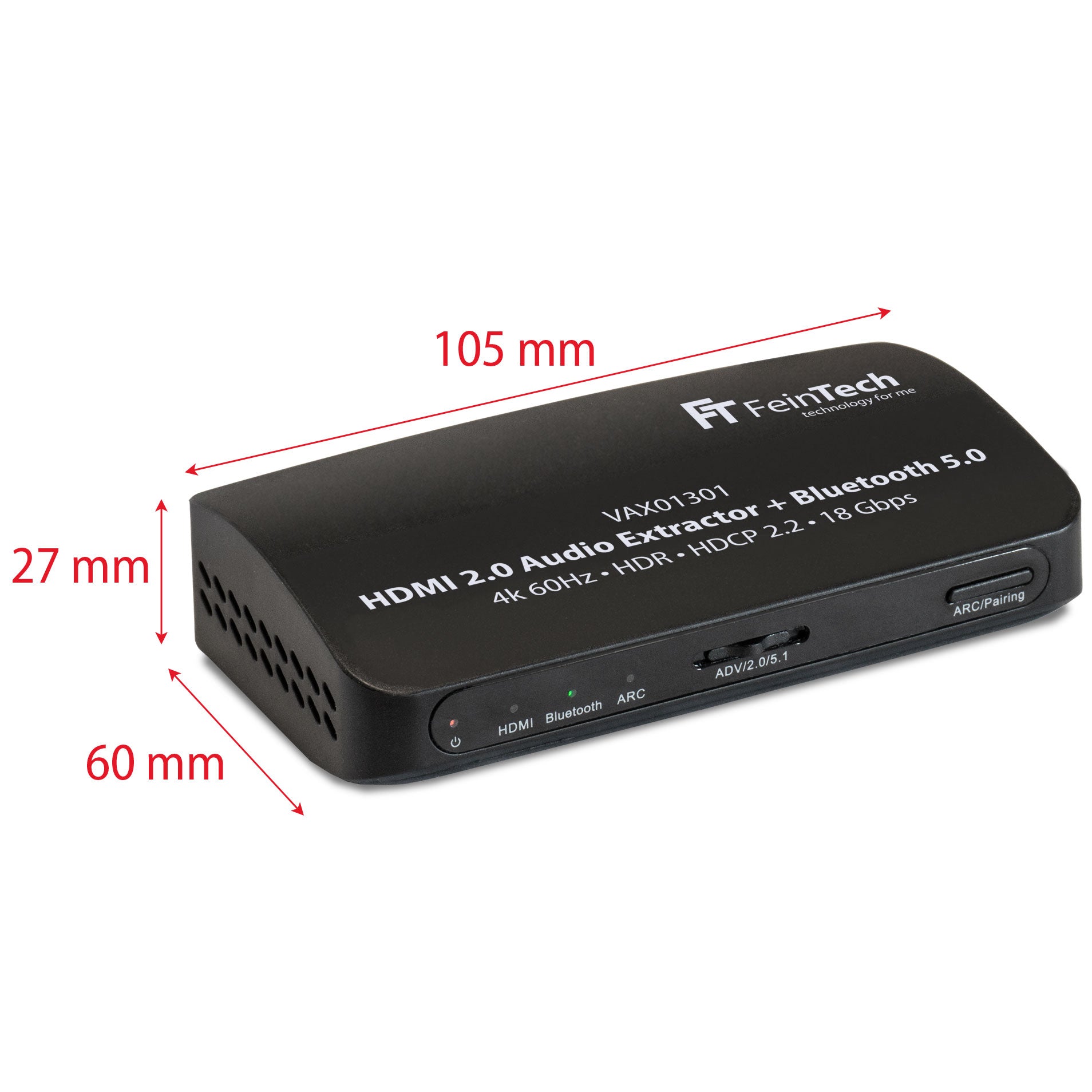 feintech-vax01301-hdmi-audio-extractor-bluetooth-4k-arc image 4